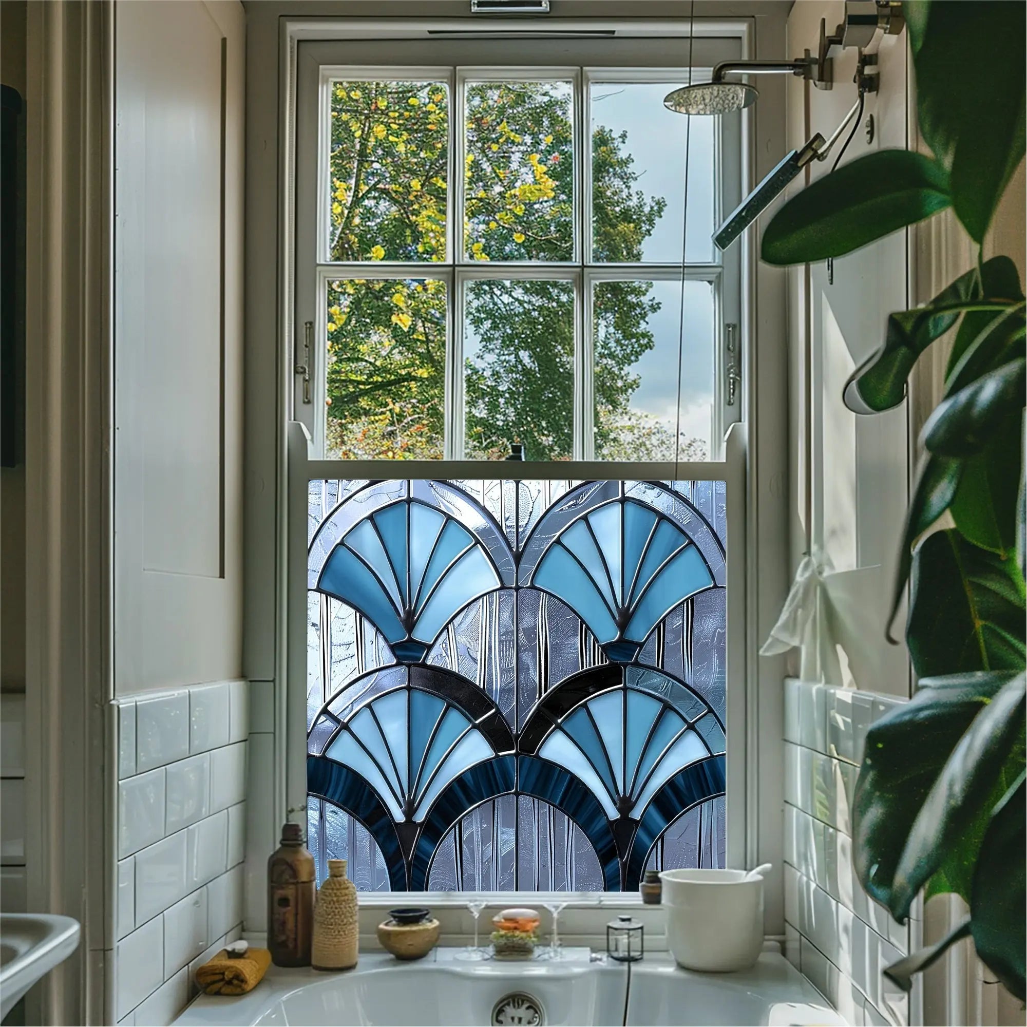 Menconico Stained Glass Privacy Window Film Creative Windows