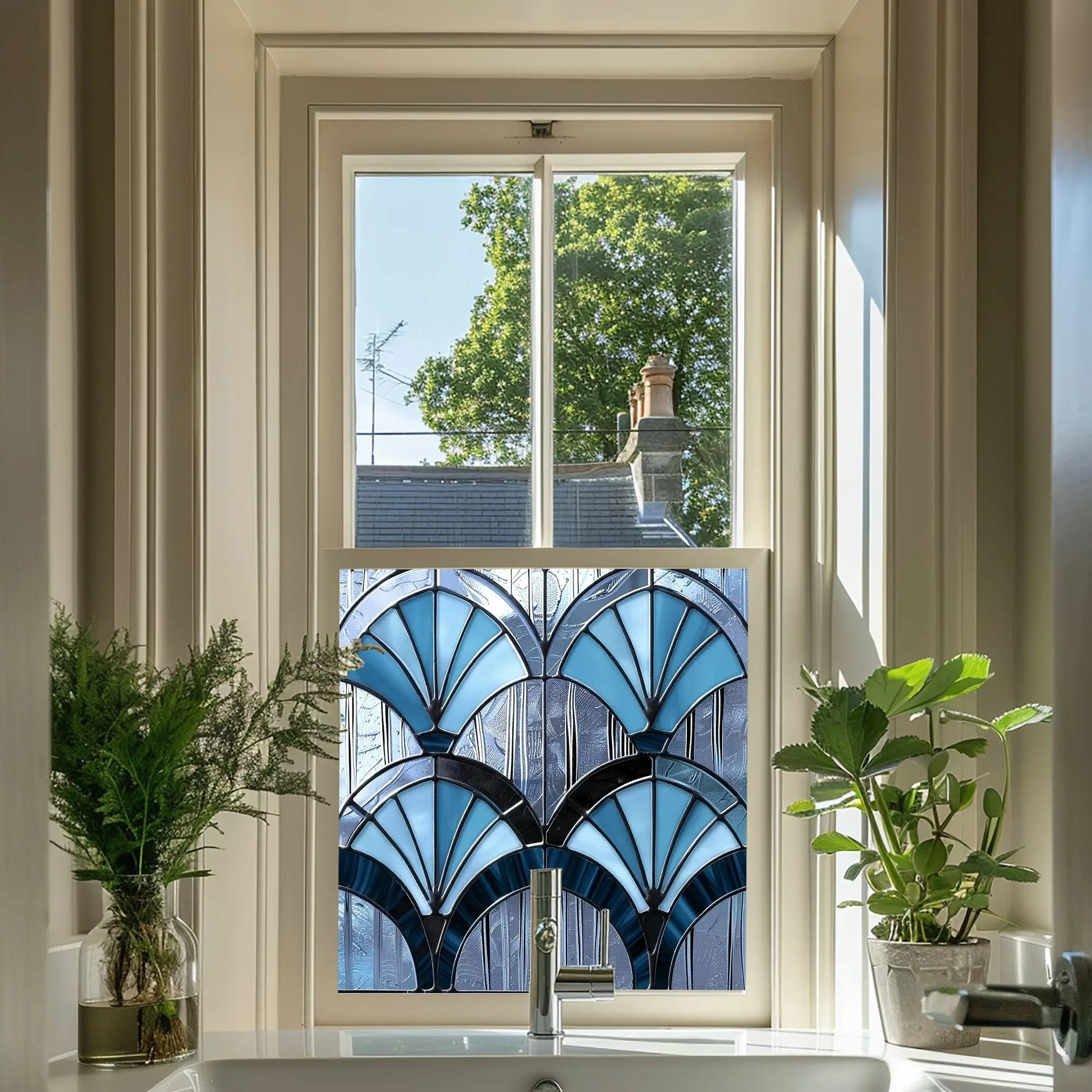 Menconico Stained Glass Privacy Window Film Creative Windows