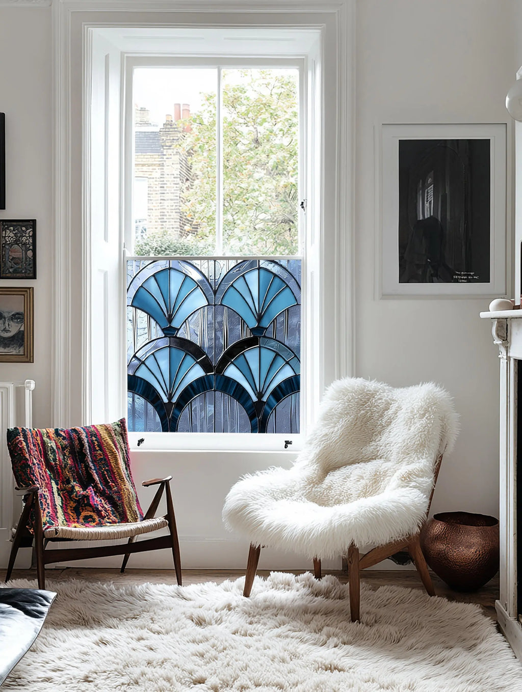 Menconico Stained Glass Privacy Window Film Creative Windows
