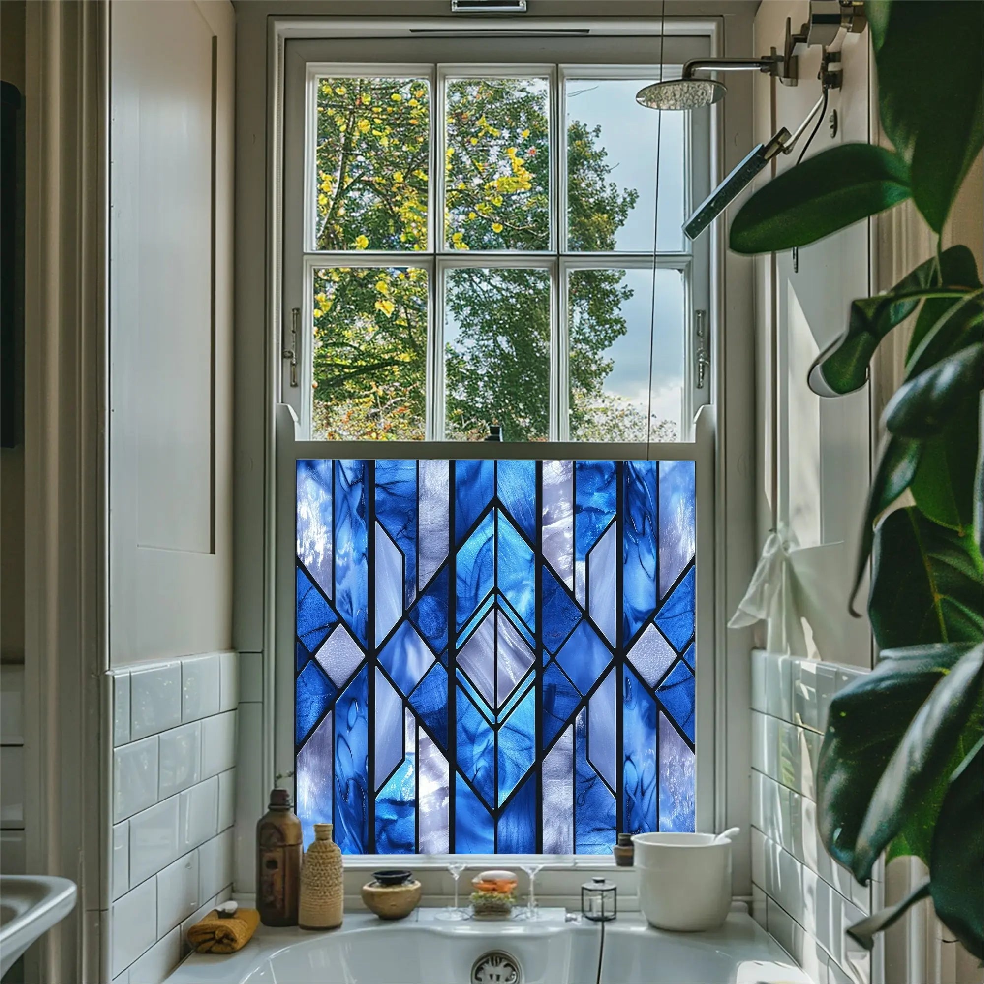 Meolo Stained Glass Privacy Window Film Creative Windows