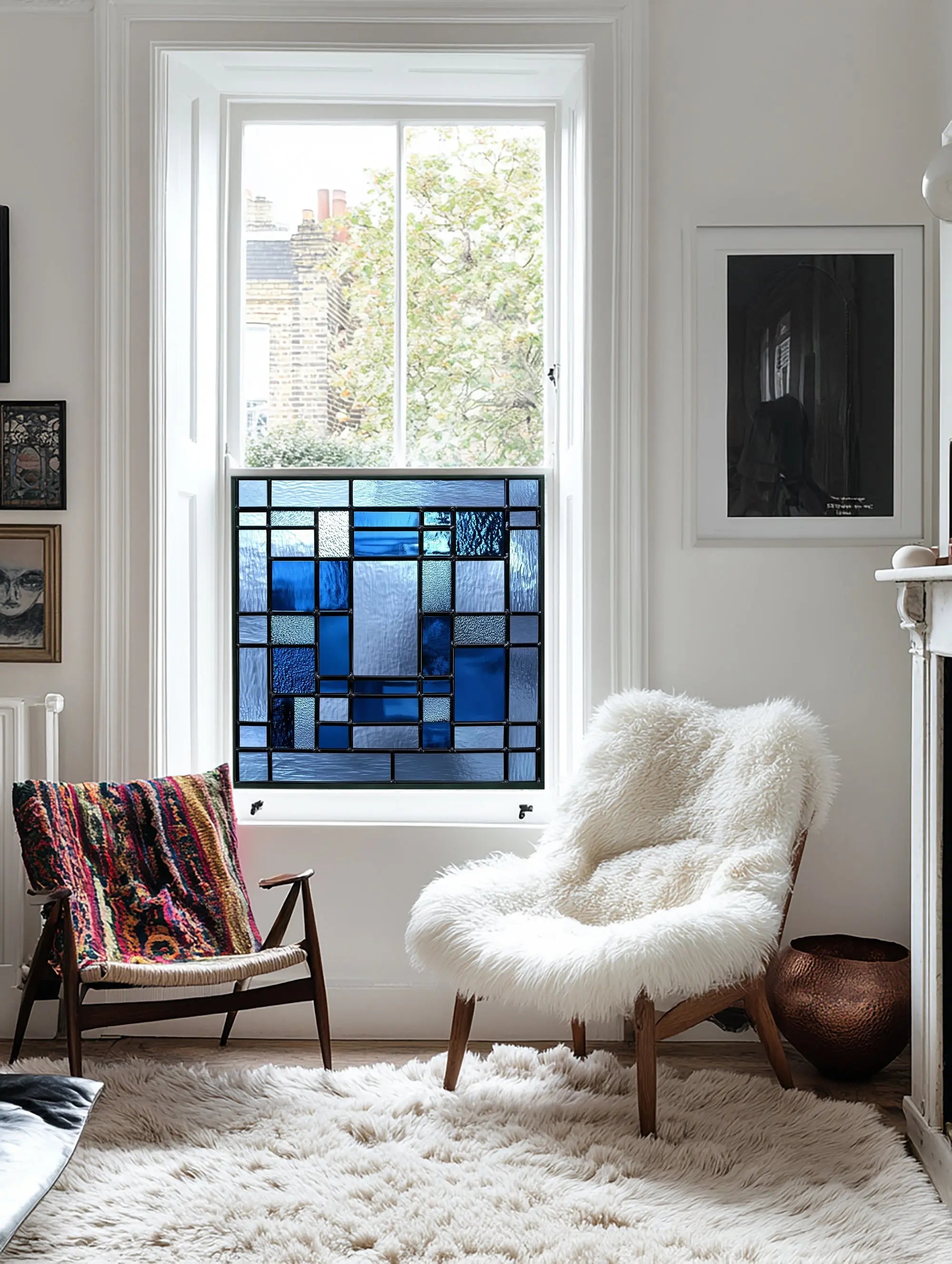 Merlino Privacy Stained Glass Window Film Creative Windows