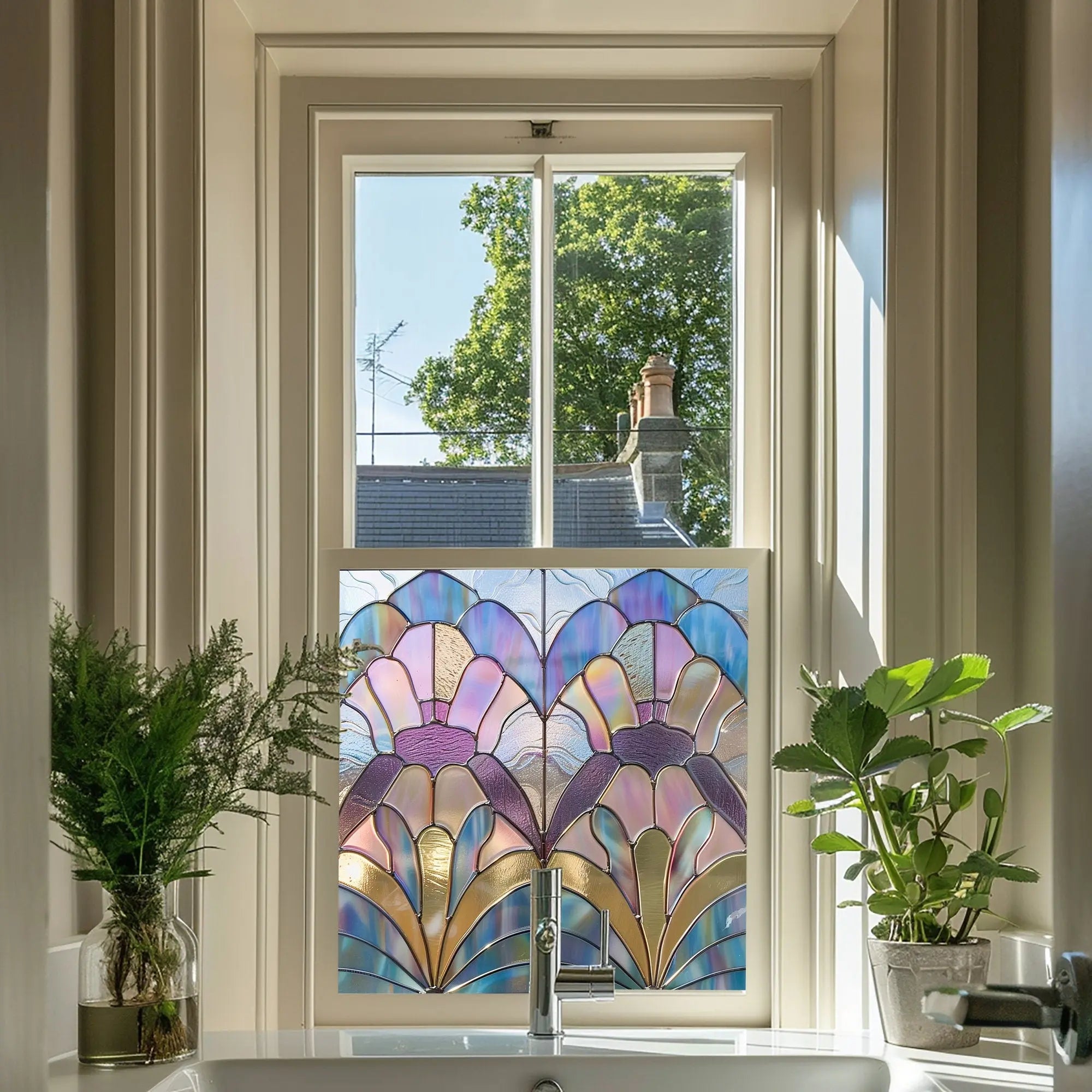 Mello Stained Glass Privacy Window Film Creative Windows