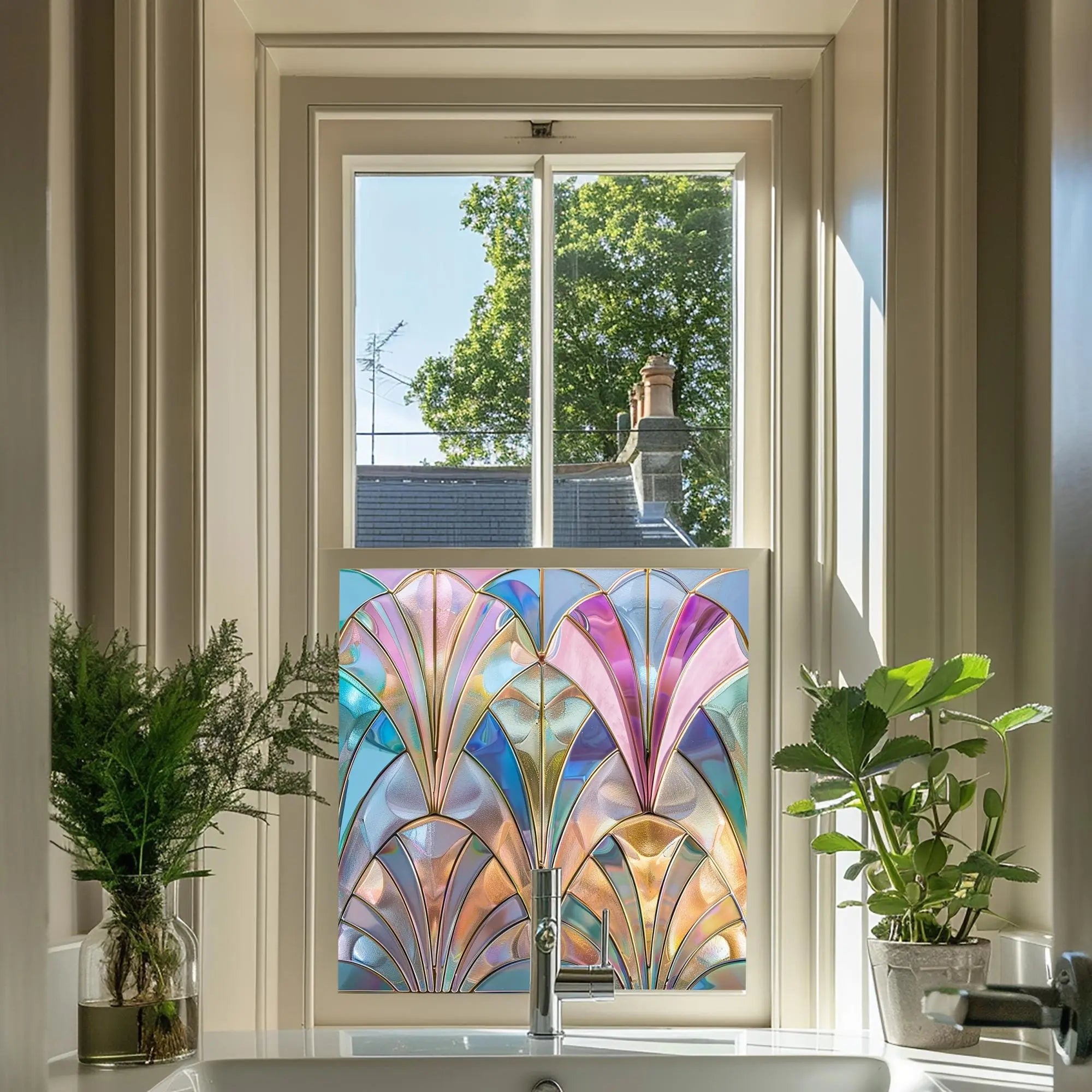 Nonio Stained Glass Privacy Window Film Creative Windows