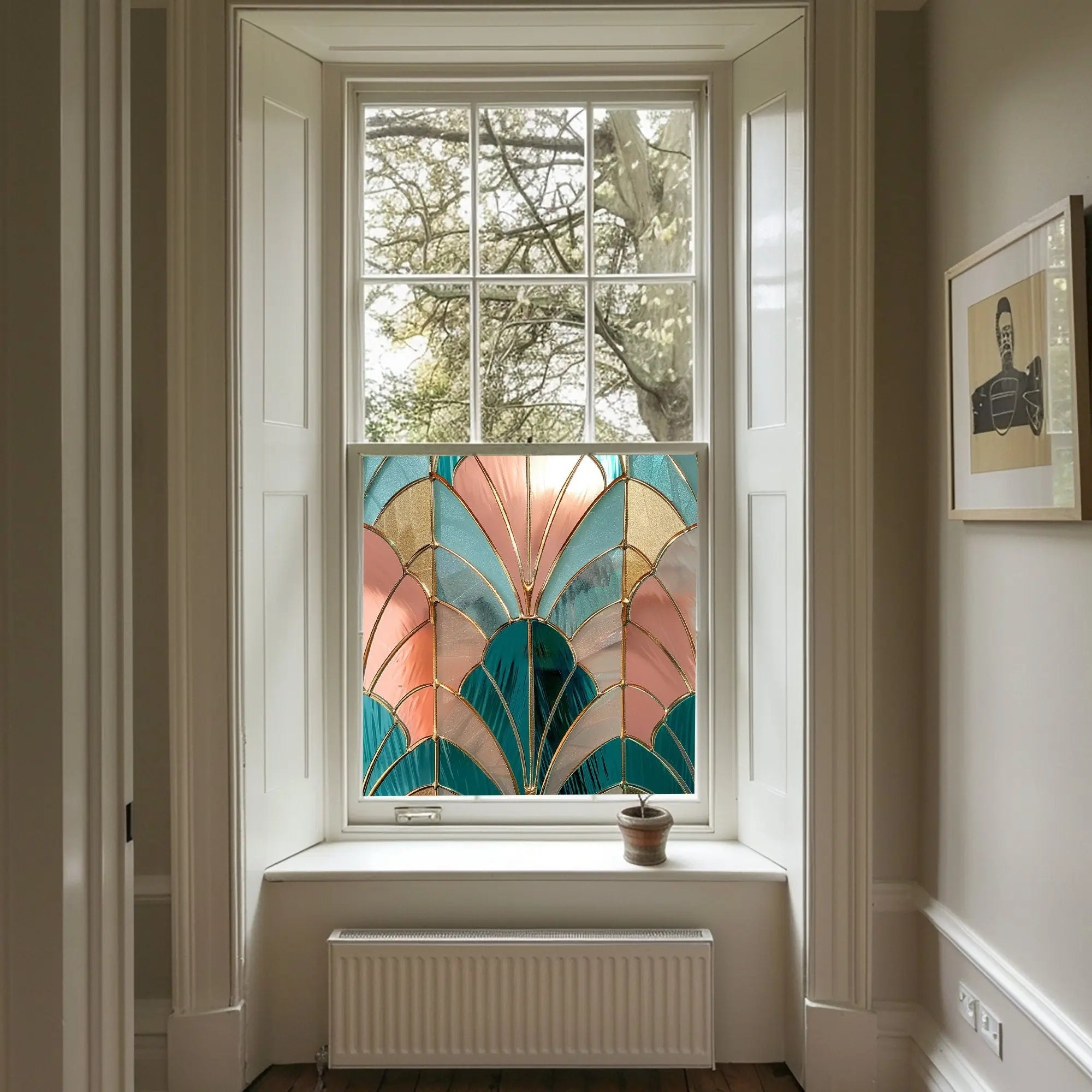 Veglie Stained Glass Privacy Window Film Creative Windows