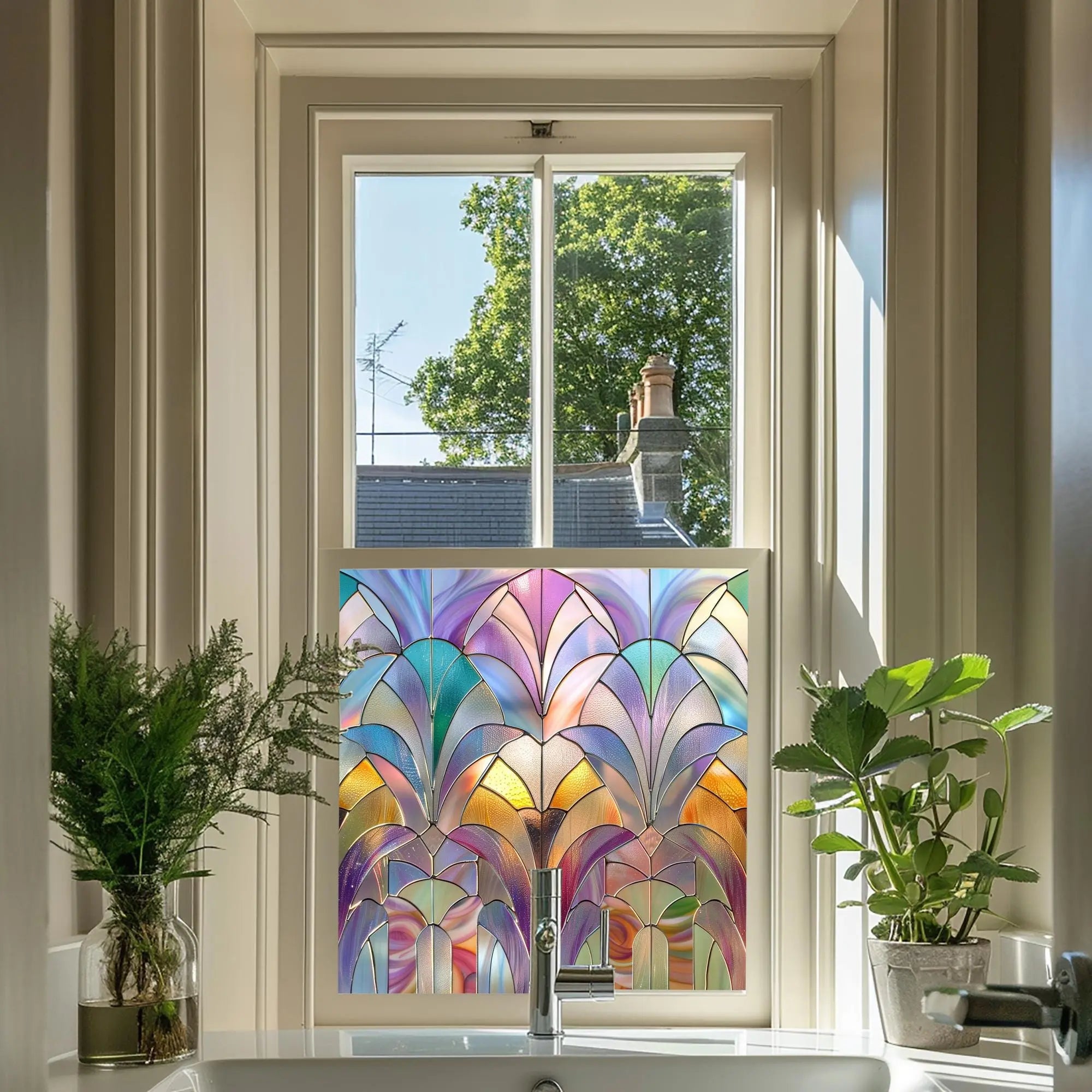 Ardore Privacy Stained Glass Window Film Creative Windows