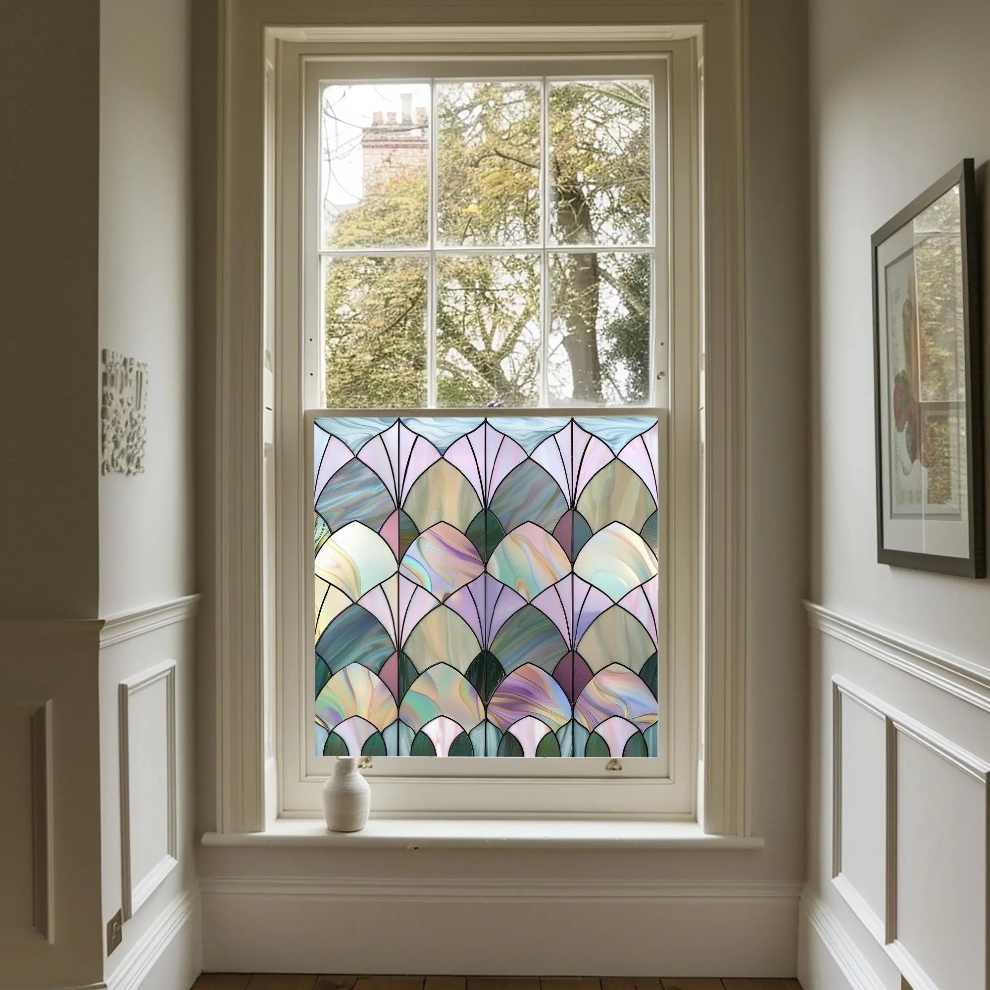 Nucetto Stained Glass Privacy Window Film: A Touch of Elegance Creative Windows