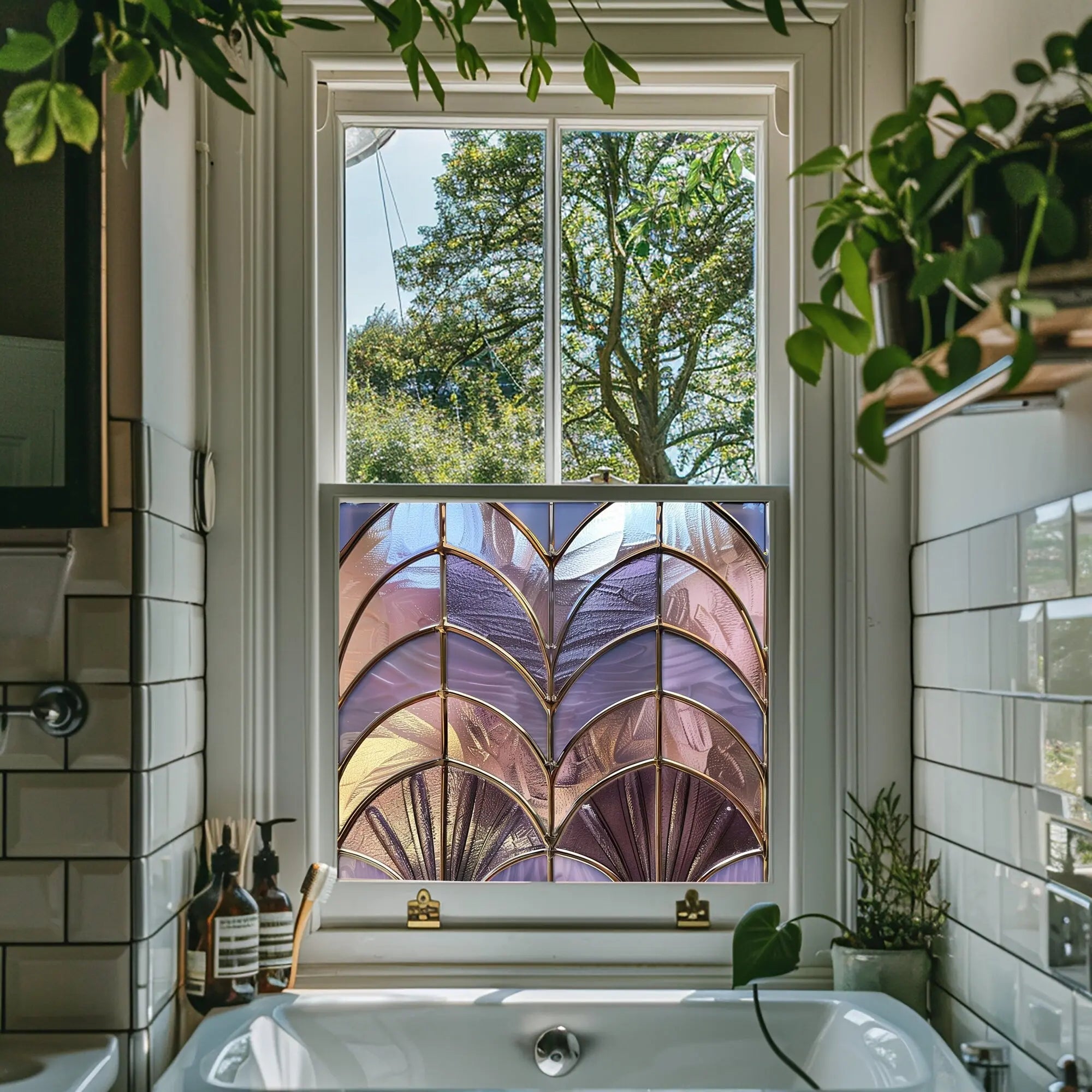 Zogno Stained Glass Privacy Window Film Creative Windows