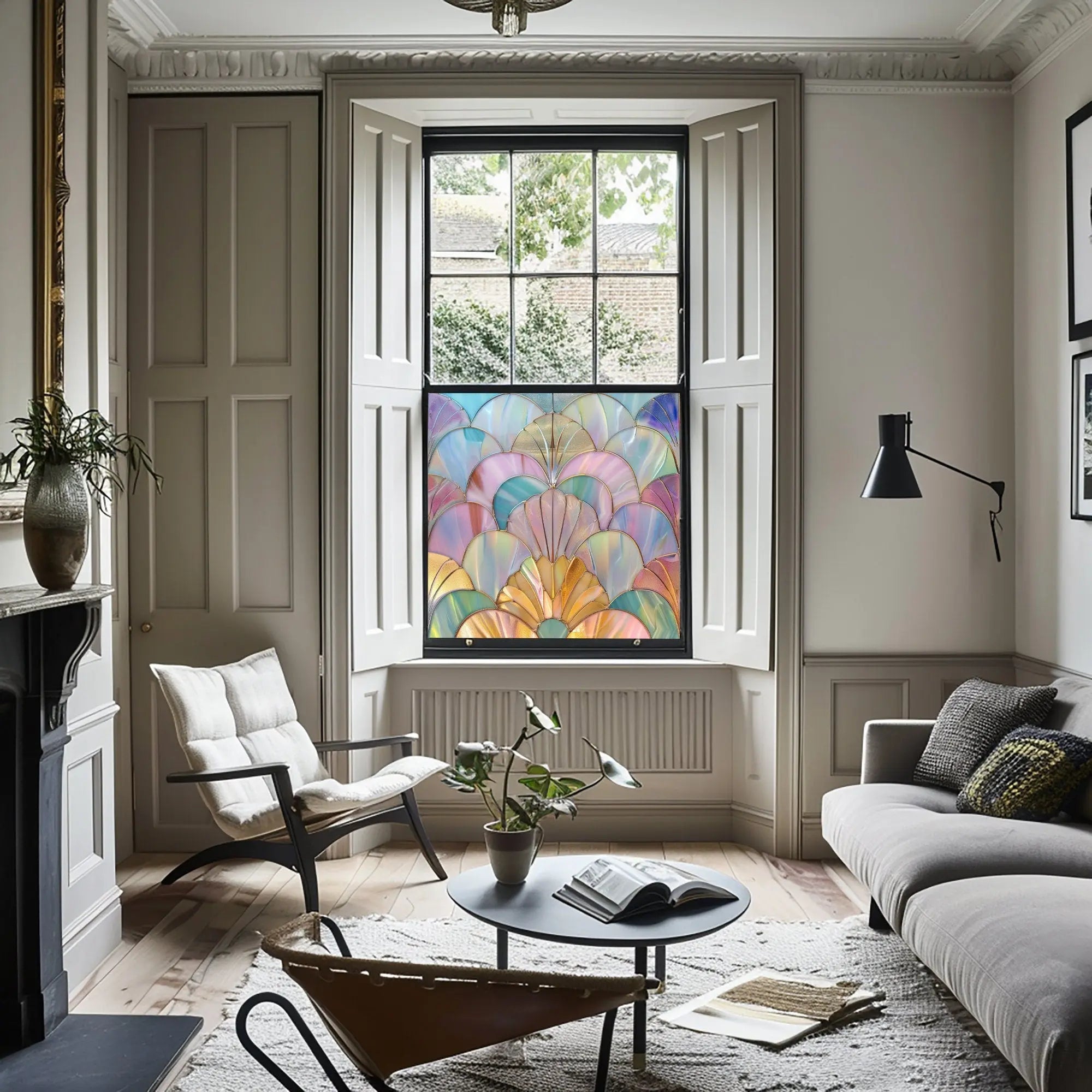 Urzulei Privacy Stained Glass Window film Creative Windows