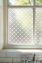 Privacy Window Film Geometric Tile Pattern Frosted Glass Film