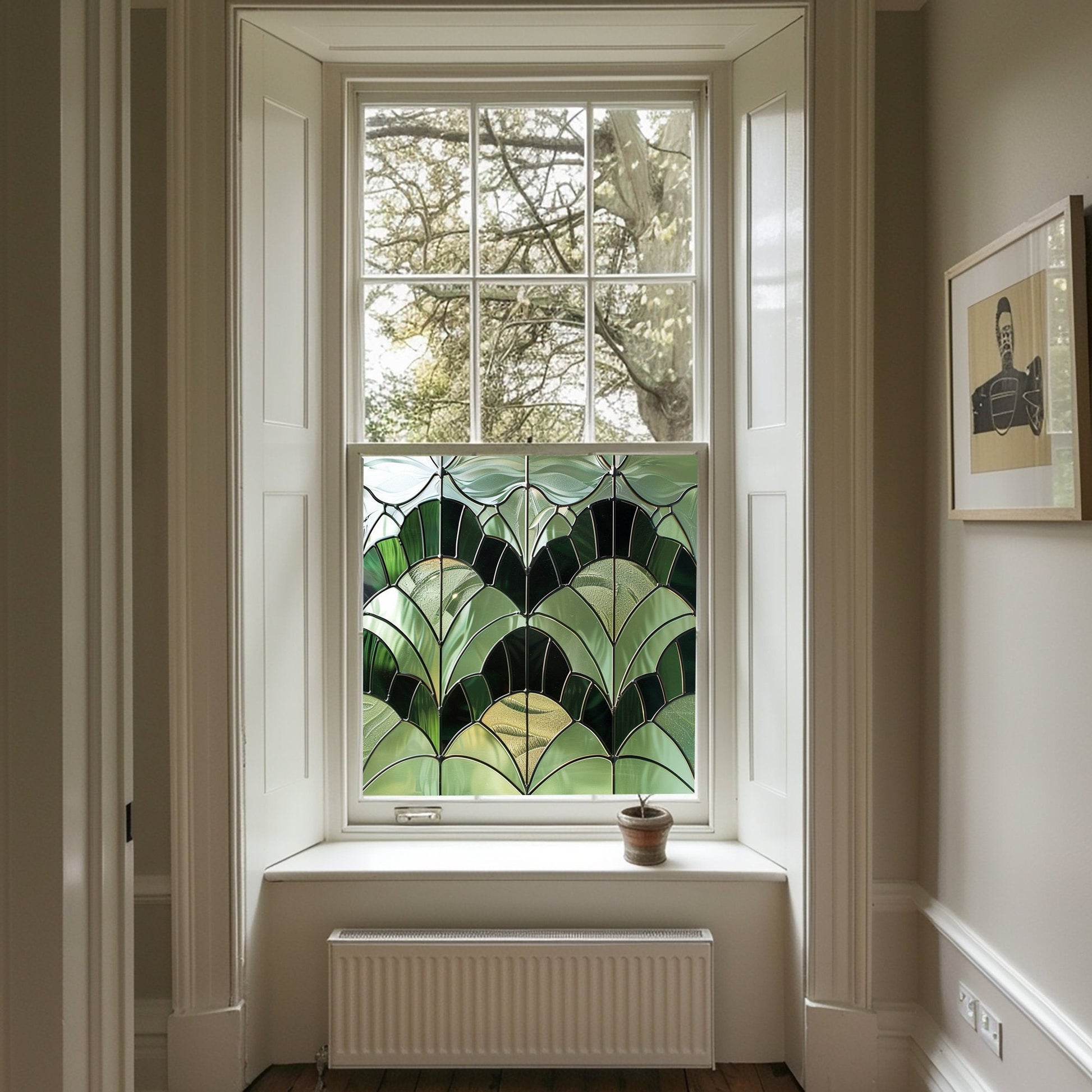 Art Deco Window Film, Privacy Window Film, Window Film, Decorative Window Film, Patterned Window Film, Coloured Window Film, Stained Glass Creative Windows