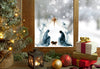 Nativity Window Cling: Reusable Double-Sided Christmas Decoration Creative Windows