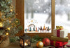 Three Kings Nativity Window Cling: Double-Sided Reusable Christmas Sticker Creative Windows