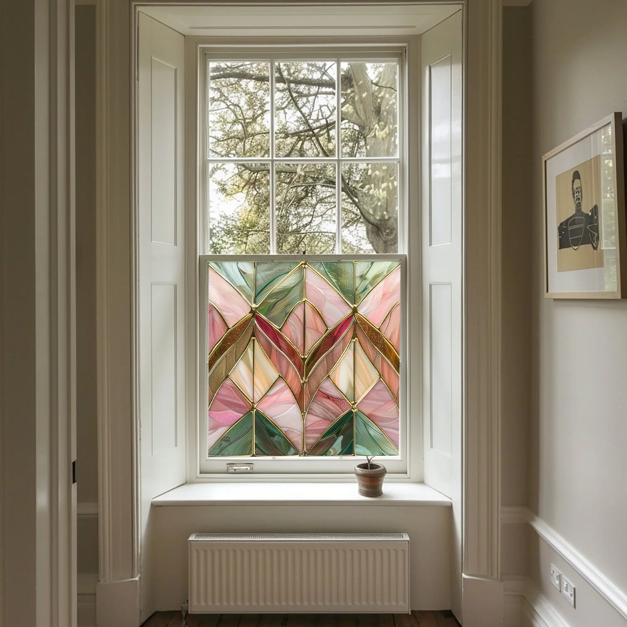 Loceri Privacy Stained Glass Window Film Creative Windows