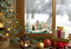 Christmas Winter Scene Window Sticker, Double-Sided Reusable Decal Creative Windows