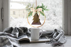 Rustic Double-Sided Christmas Wreath Window Sticker Creative Windows