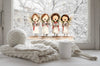 Double-Sided Christmas Carol Singing Angels Window Sticker: Festive Holiday Decor Creative Windows