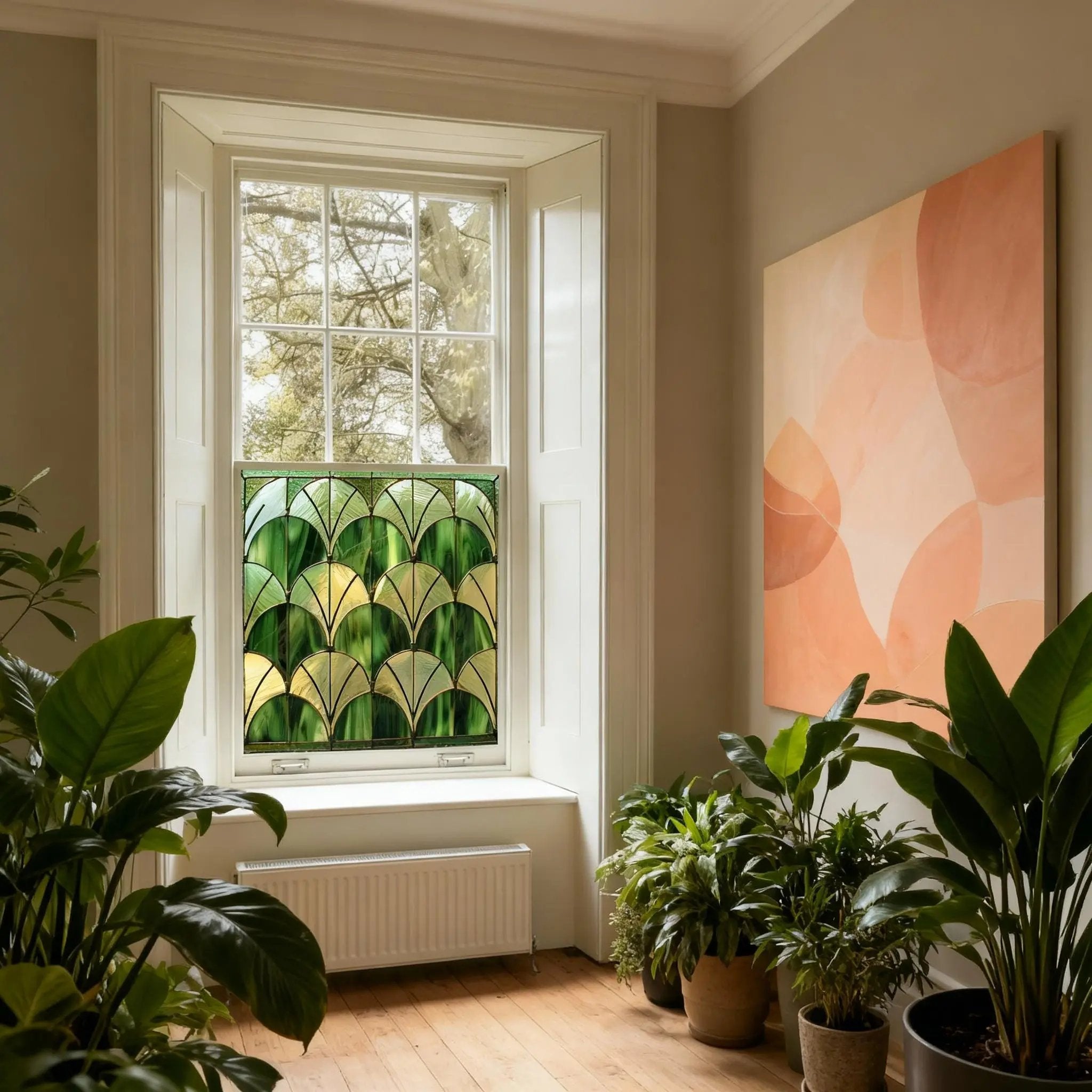 Arsoli Stained Glass Privacy Window Film Creative Windows
