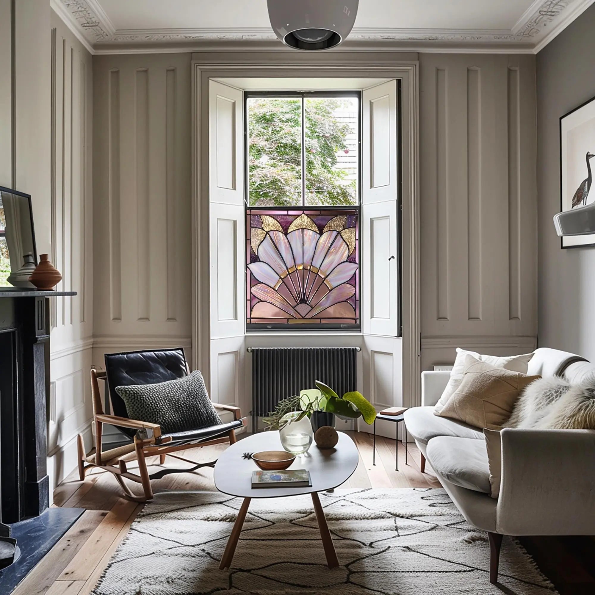 Laino Stained Glass Privacy Window Film Creative Windows