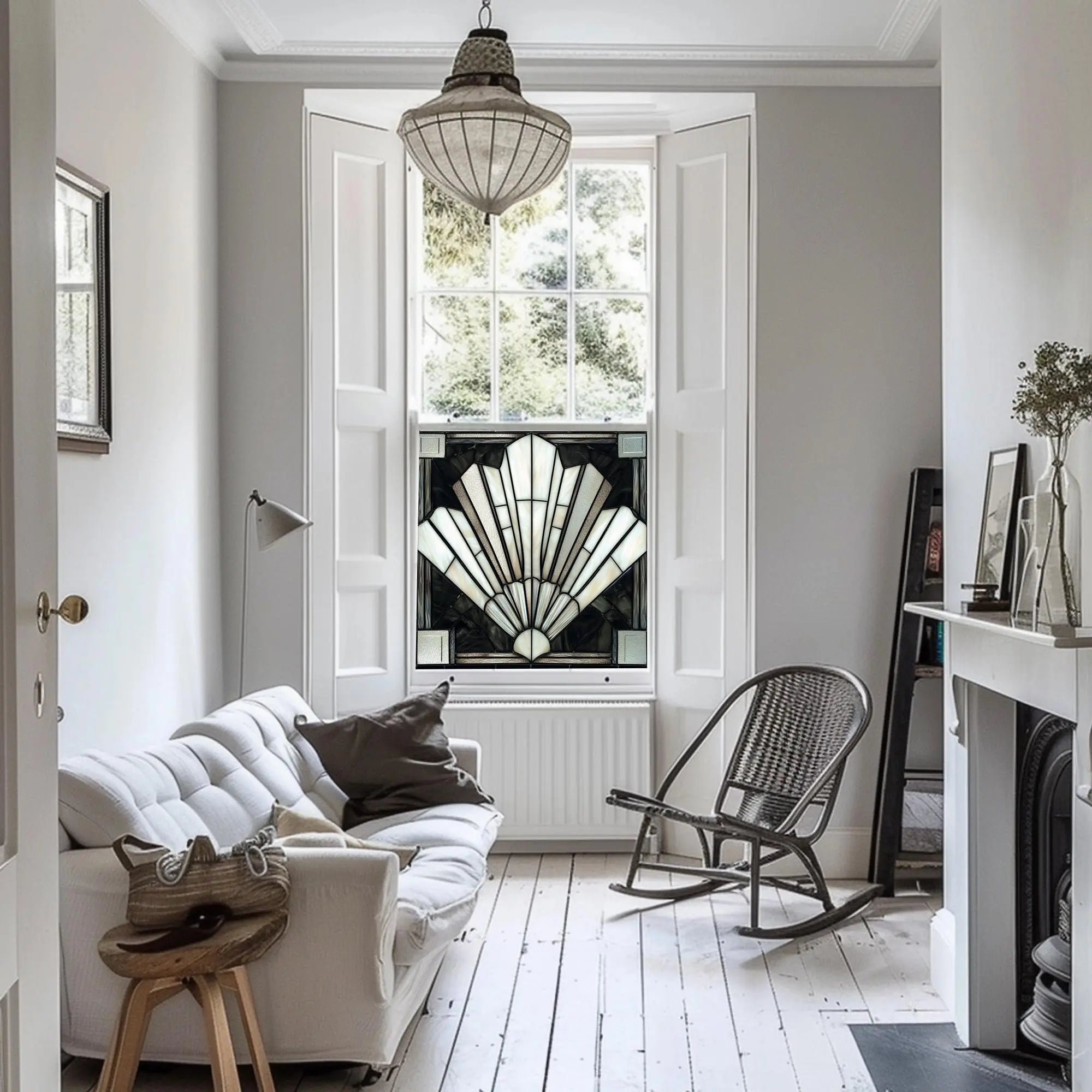 Rogolo Art Deco Stained Glass Window Film Creative Windows