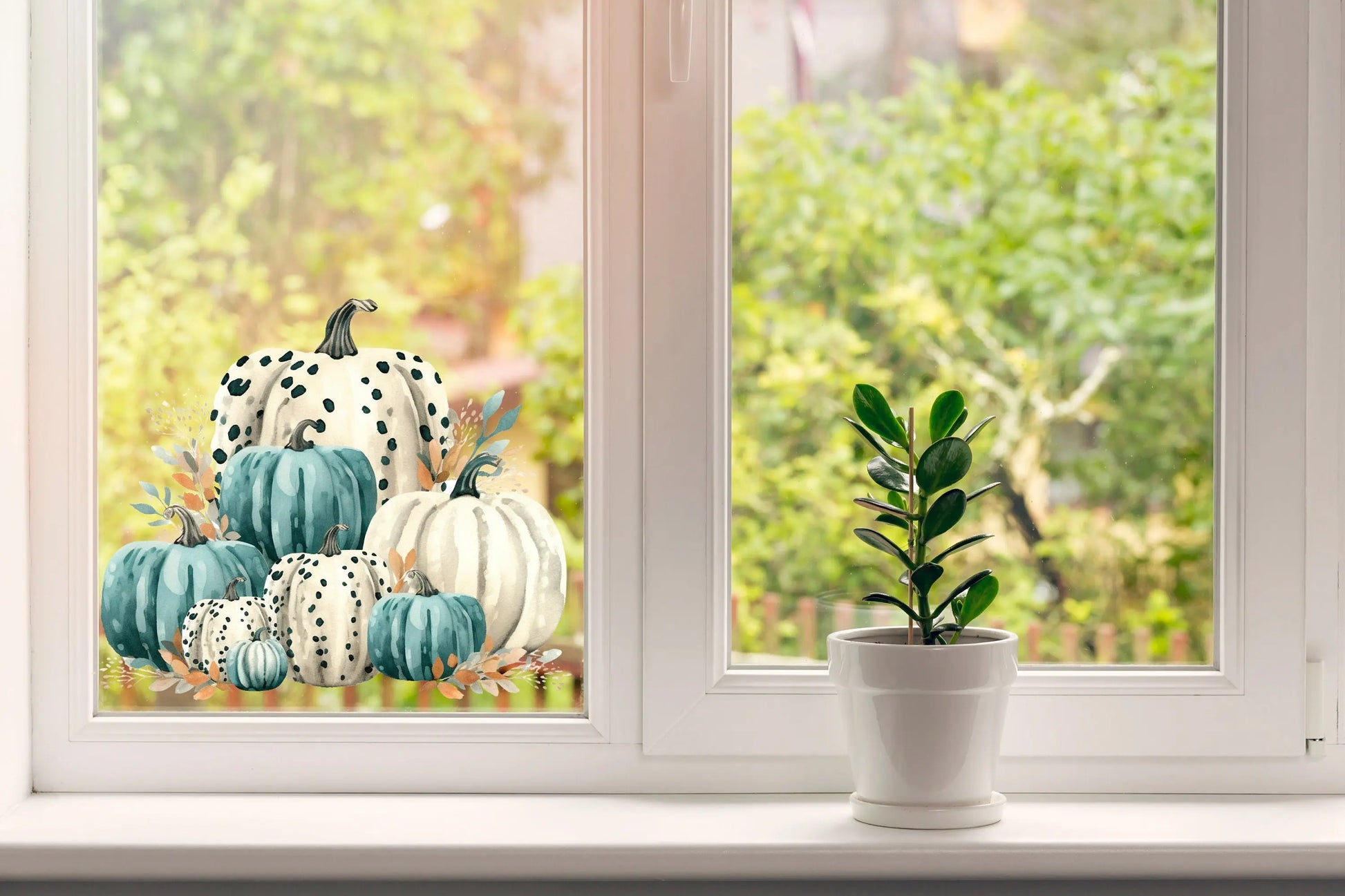Pumpkin Window Decals Creative Windows