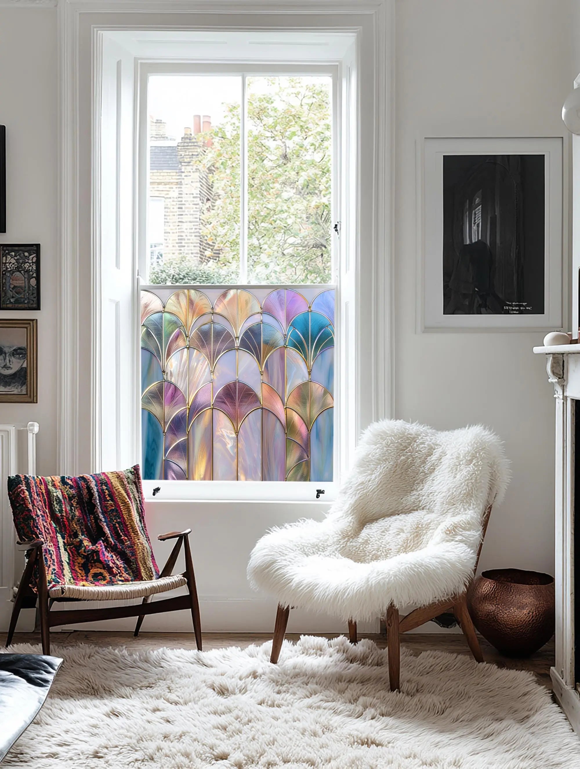 Joppolo Stained Glass Window Film For Privacy Creative Windows