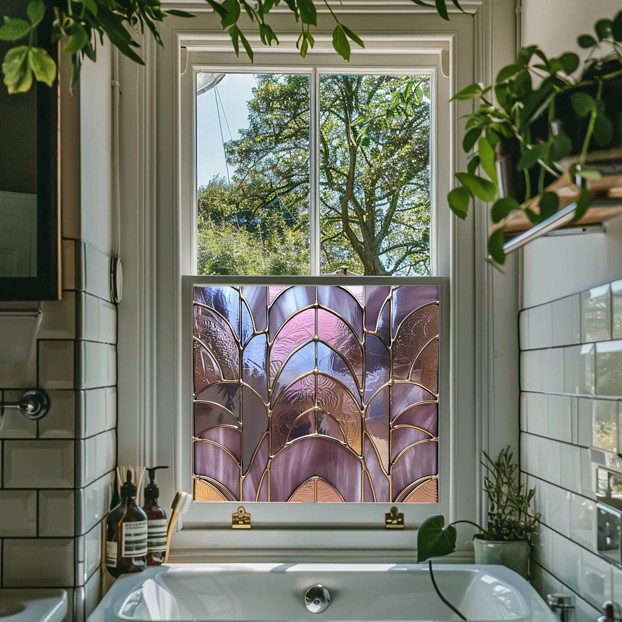 Zocca Privacy Stained Glass Window Film Creative Windows