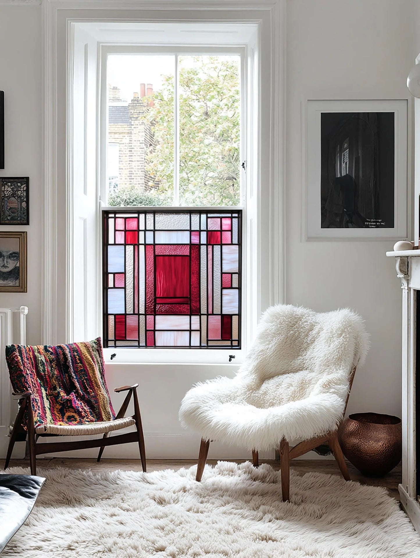 Ozegna Stained Glass Window Film Creative Windows