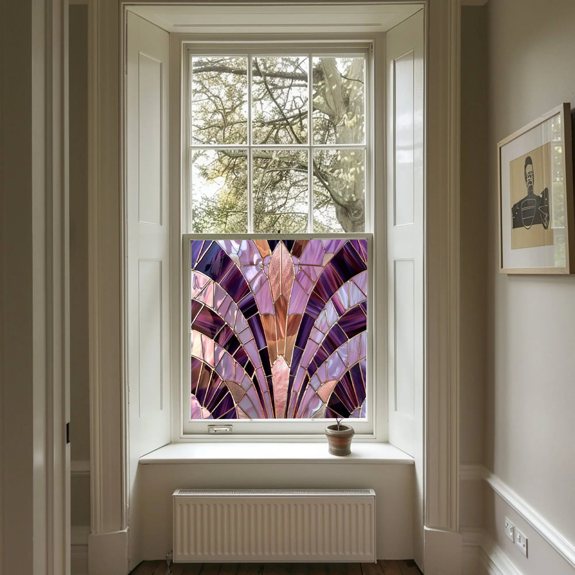 Veleso Stained Glass Privacy Window Film Creative Windows