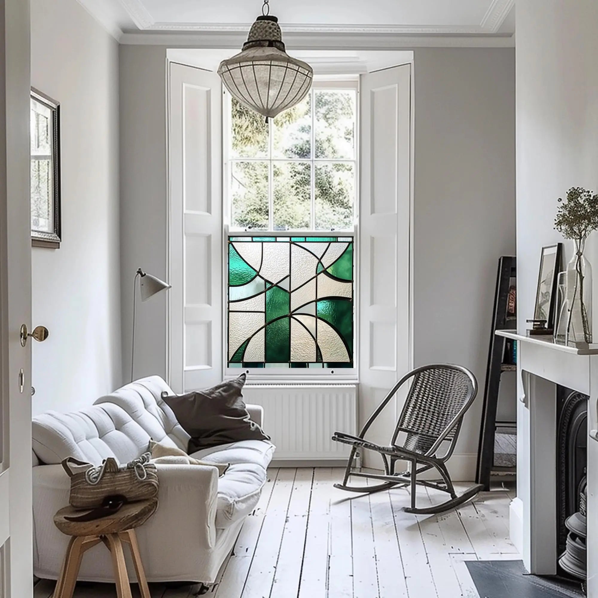 Lizzanello Privacy Stained Glass Window Film Creative Windows