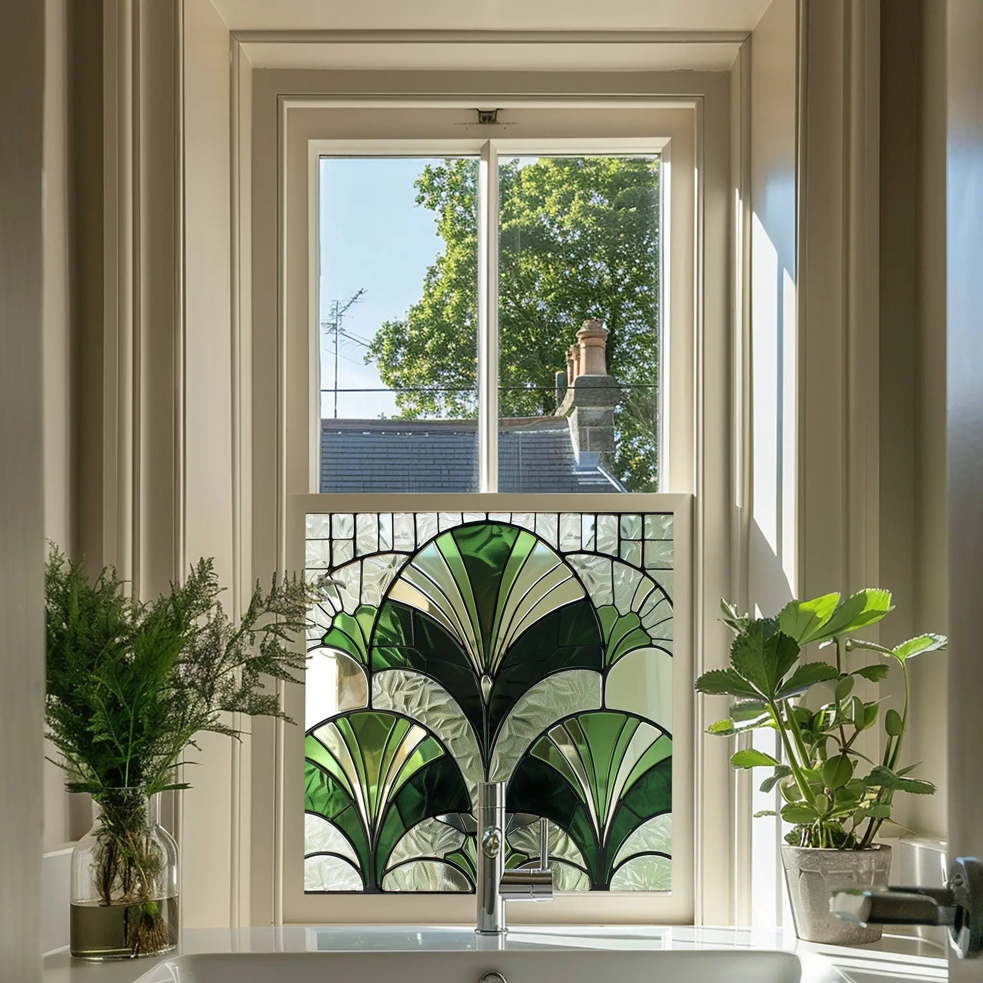 Villorba Privacy Stained Glass Window Film Creative Windows