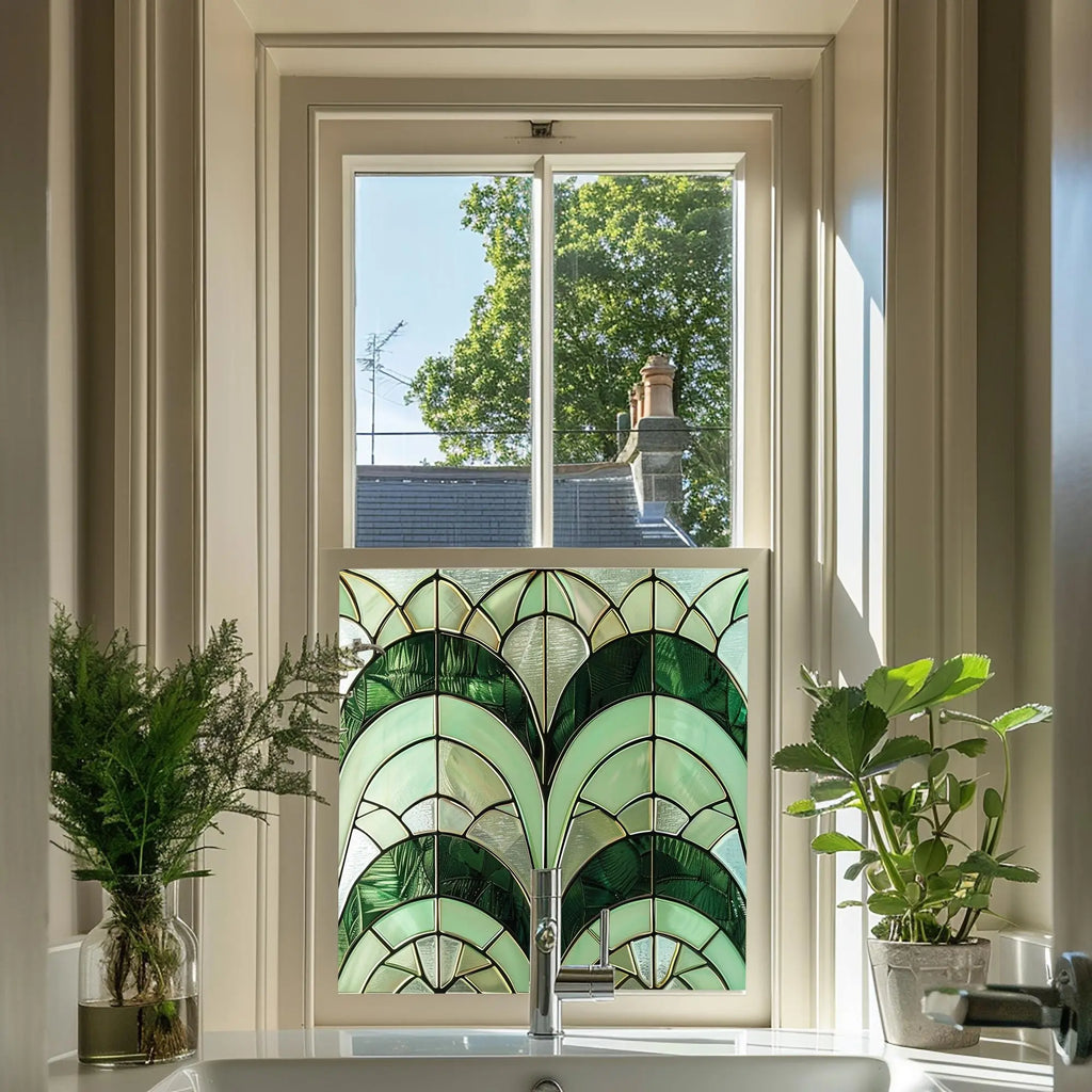Menfi Privacy Stained Glass Window Film Creative Windows
