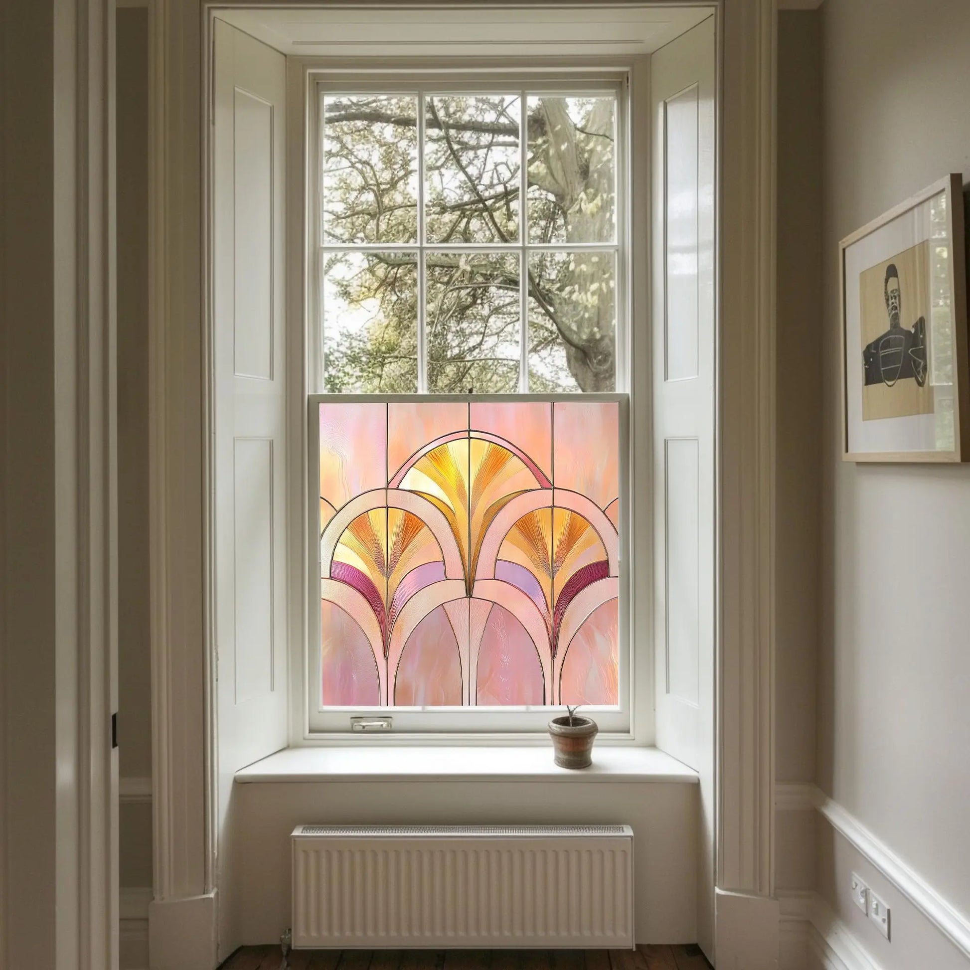 Supino Pink Stained Glass Window Film Creative Windows