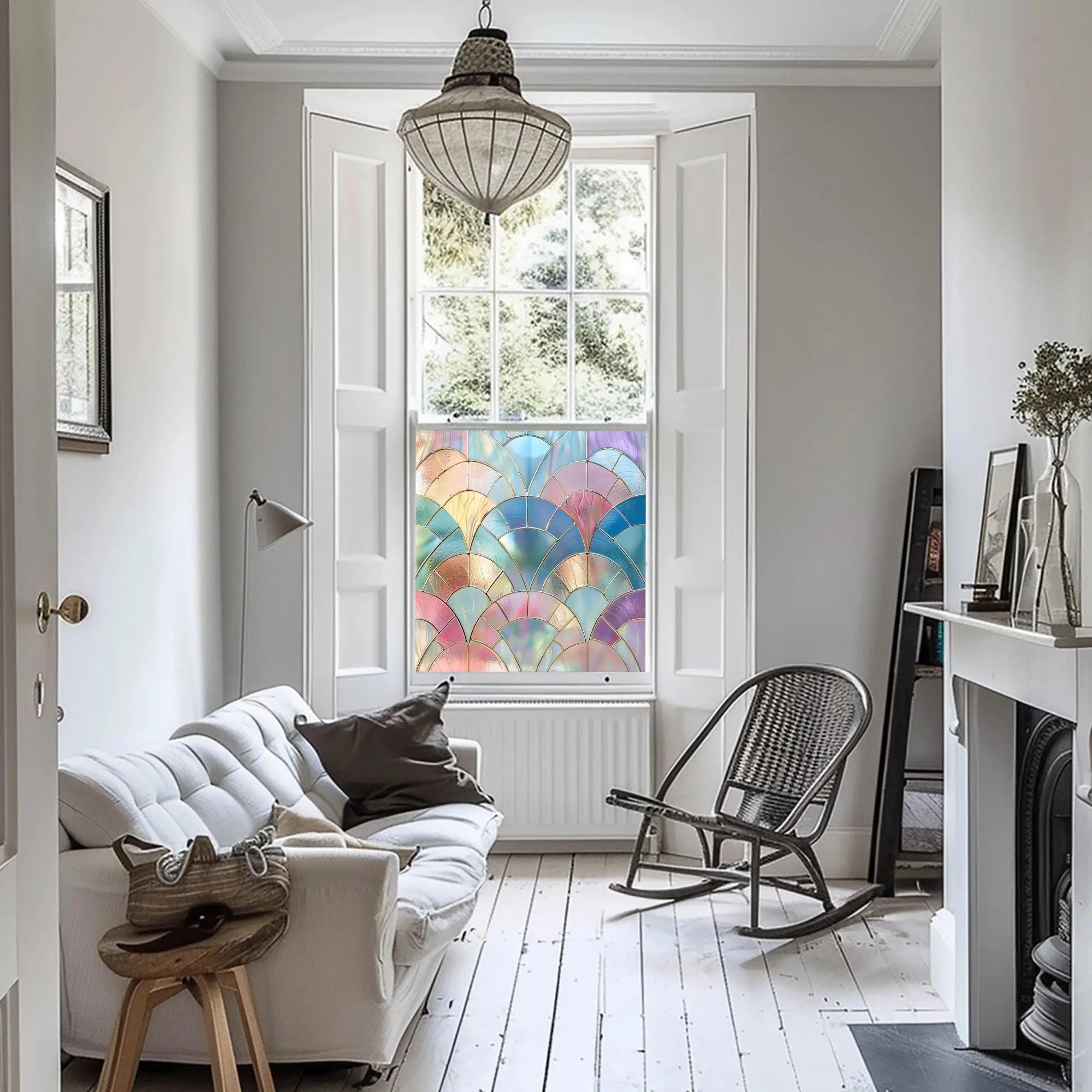 Laconi Stained Glass Privacy Window Film Creative Windows