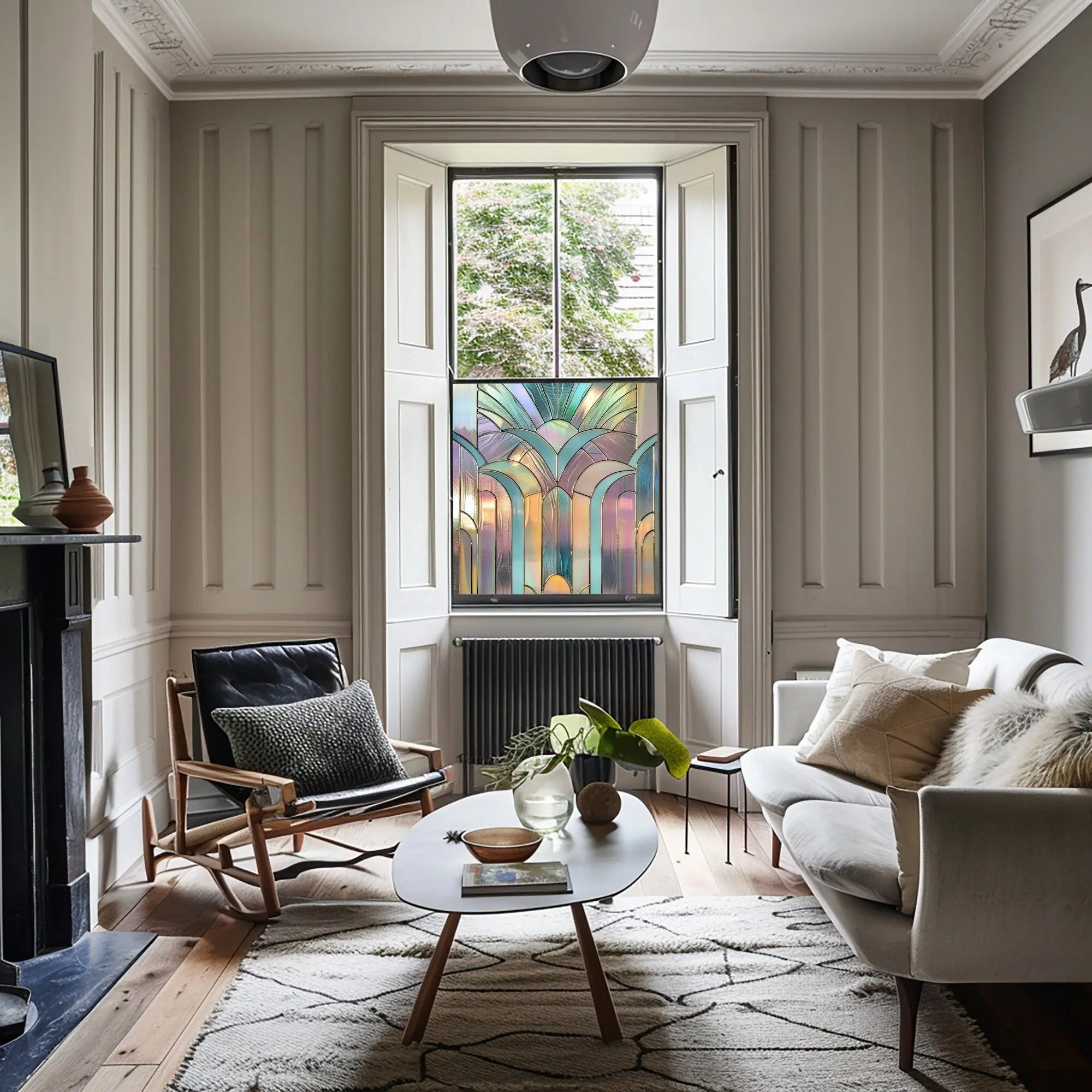 Arezzo Privacy Stained Glass Window Film Creative Windows