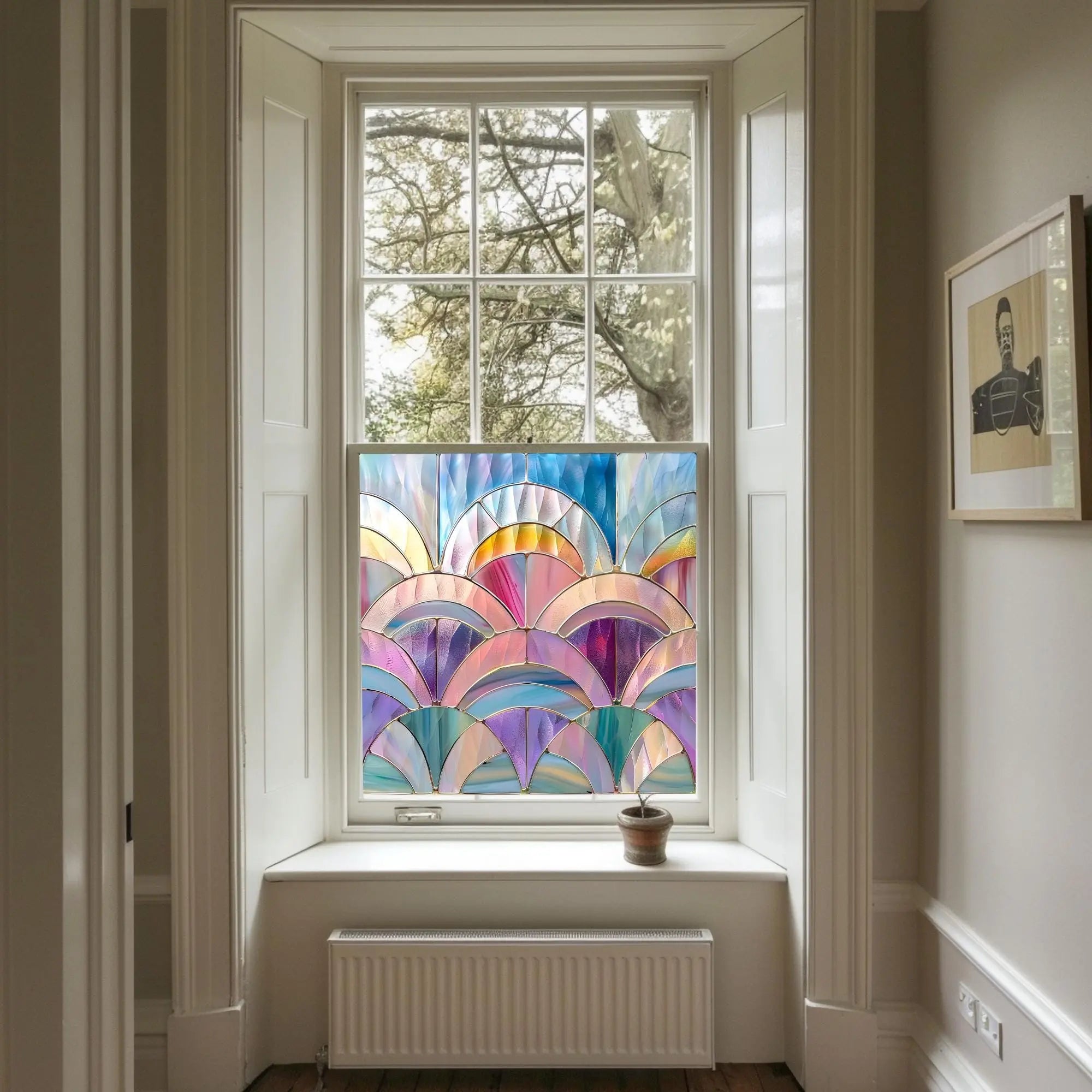 Sestao Art Deco Stained Glass Window Film Creative Windows