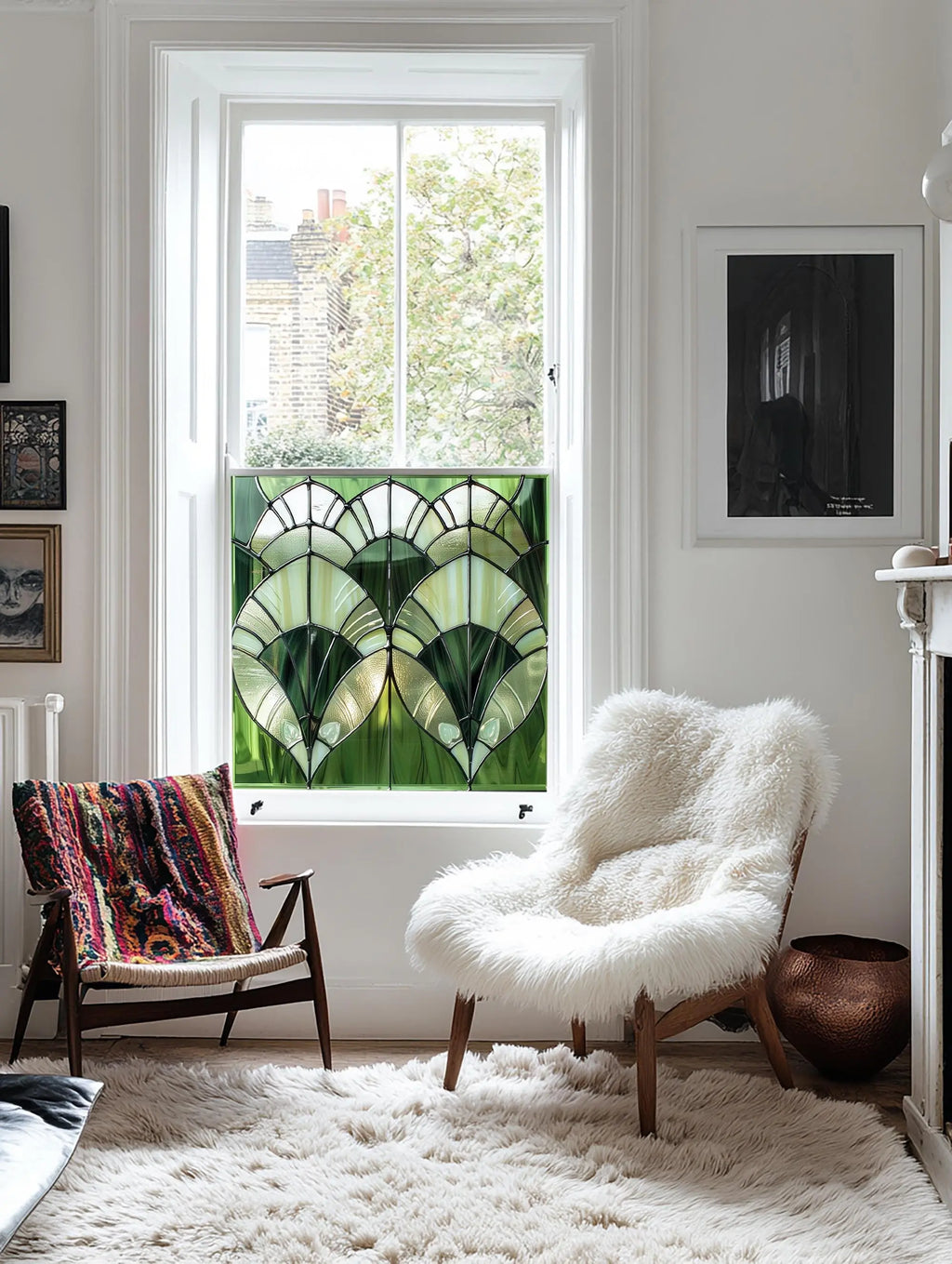 Azzate Privacy Stained Glass Window Film Creative Windows