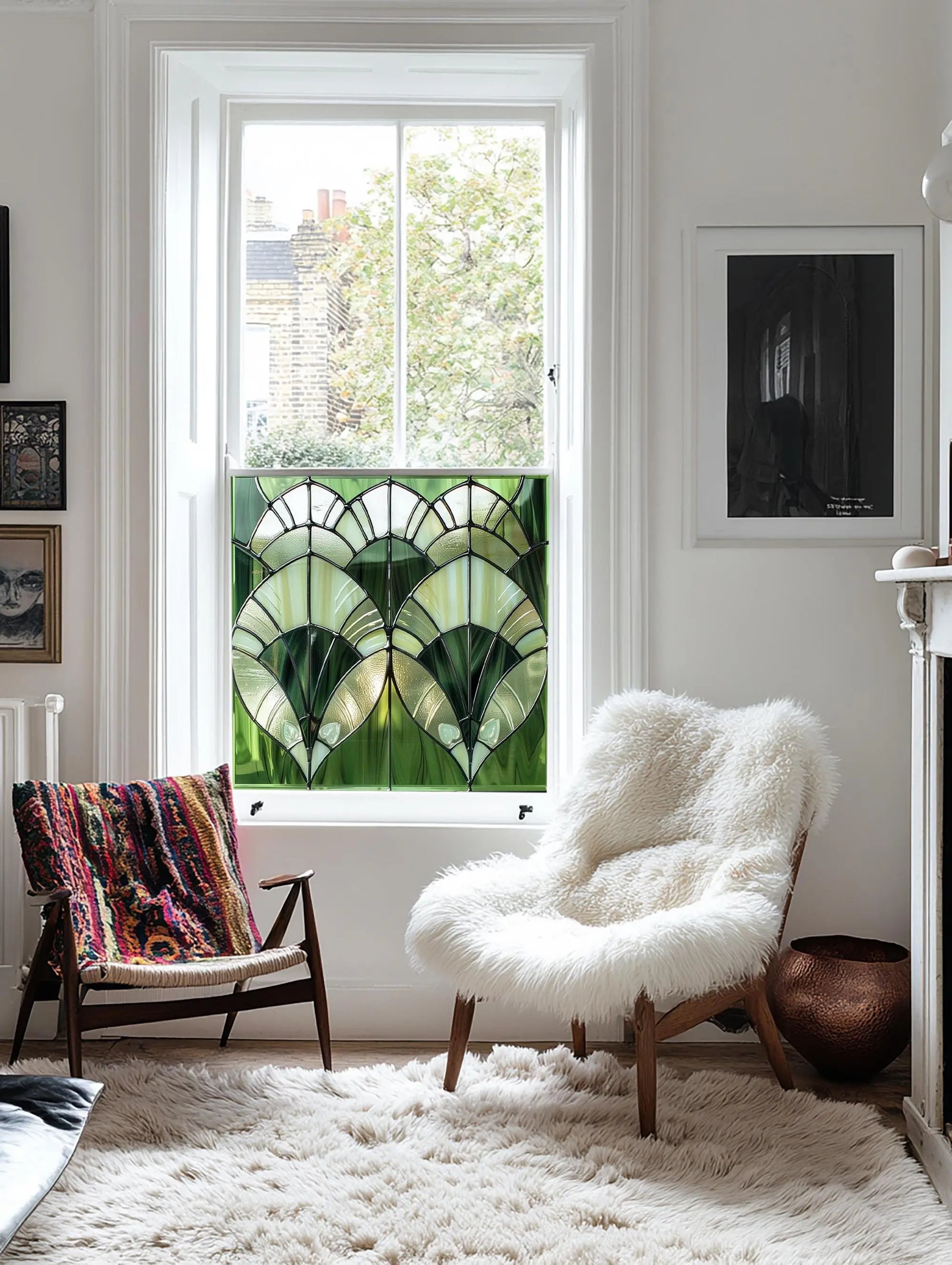 Azzate Privacy Stained Glass Window Film Creative Windows
