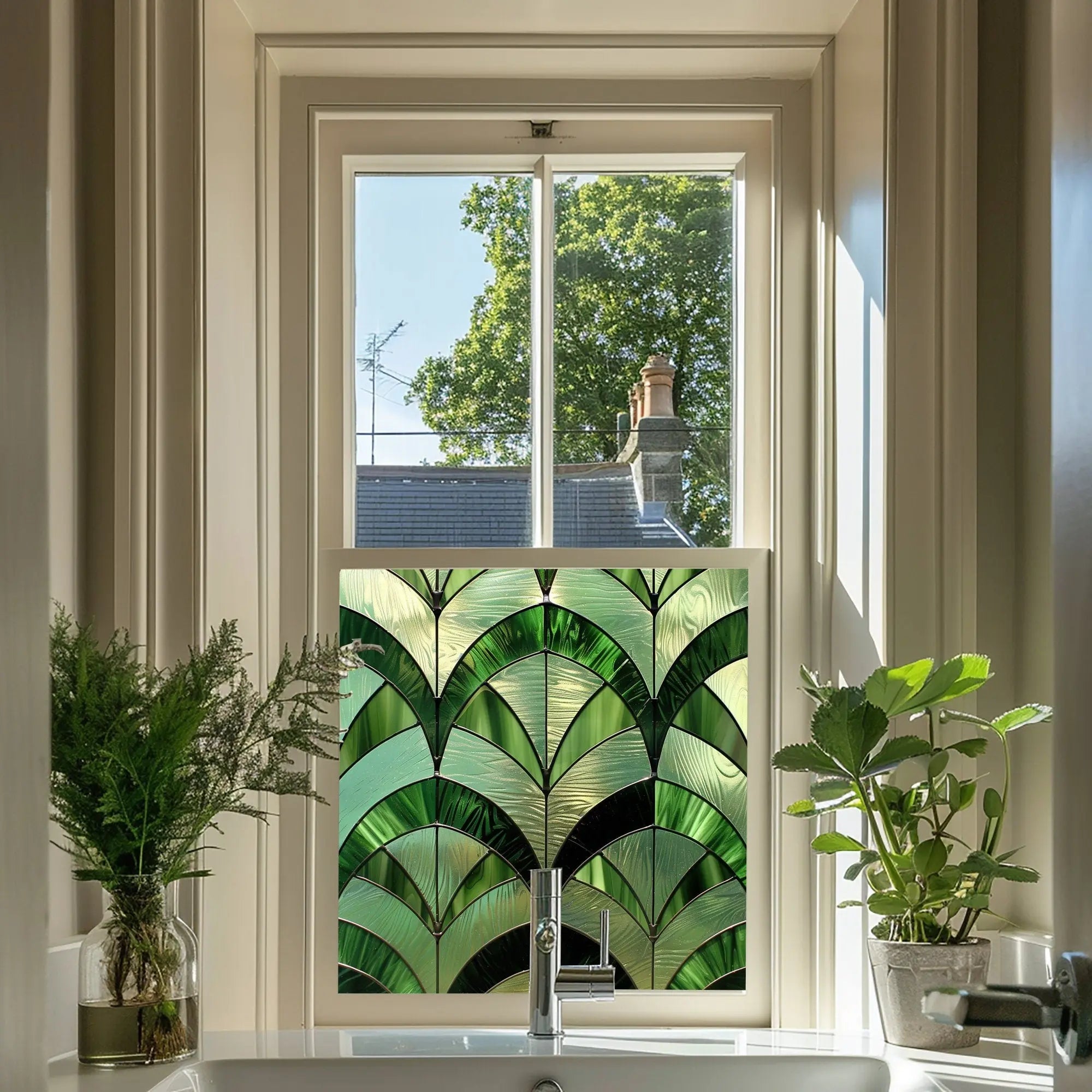 Semiana Privacy Stained Glass Window Film Creative Windows