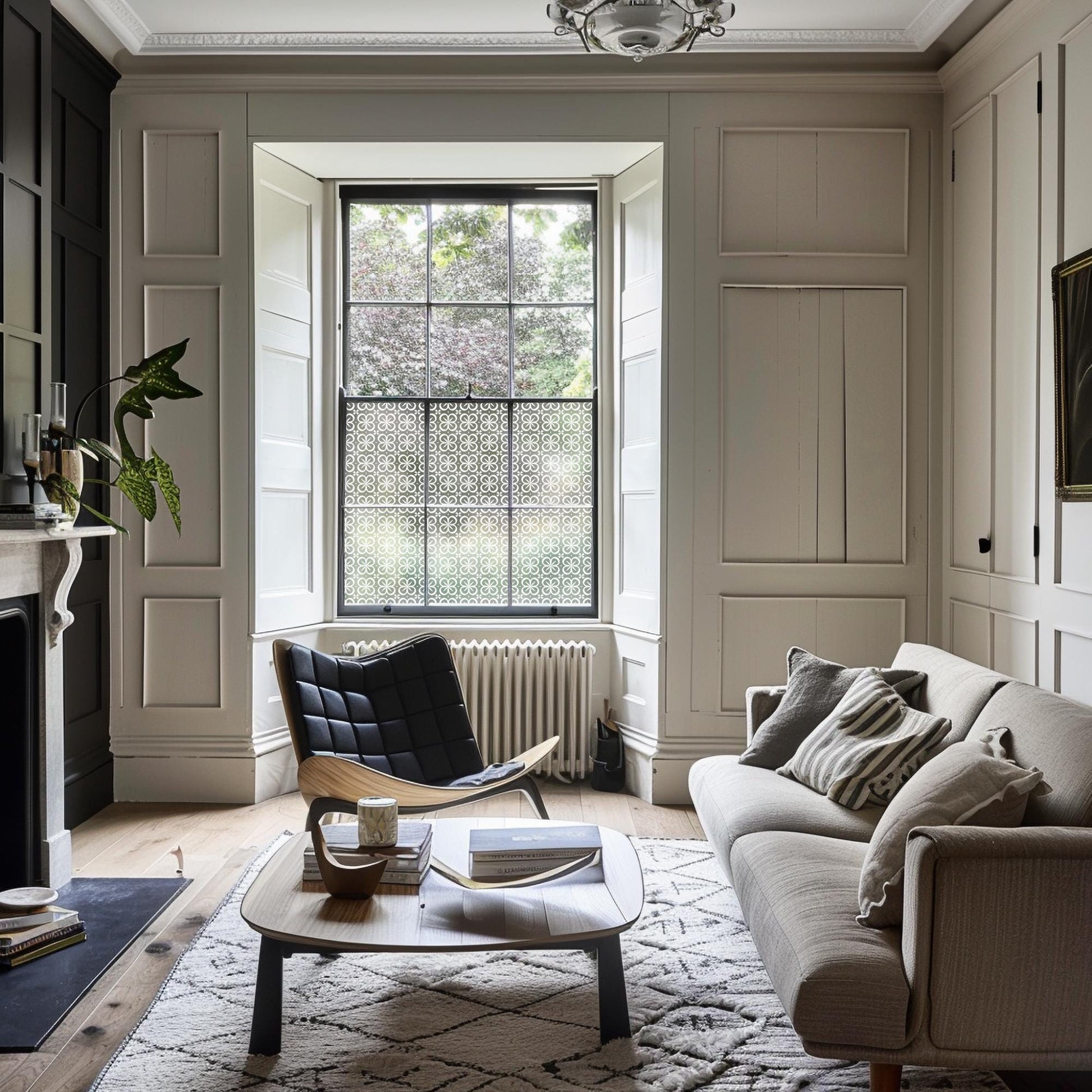 Frosted Privacy Window Film, Patterned Privacy Window Film, Window Film, Patterned Window Film, Decorative Patterned Window Film, Creative Windows