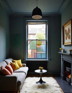 Modern Pastel Mosaic Privacy Window Film