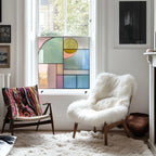 Modern Pastel Mosaic Privacy Window Film