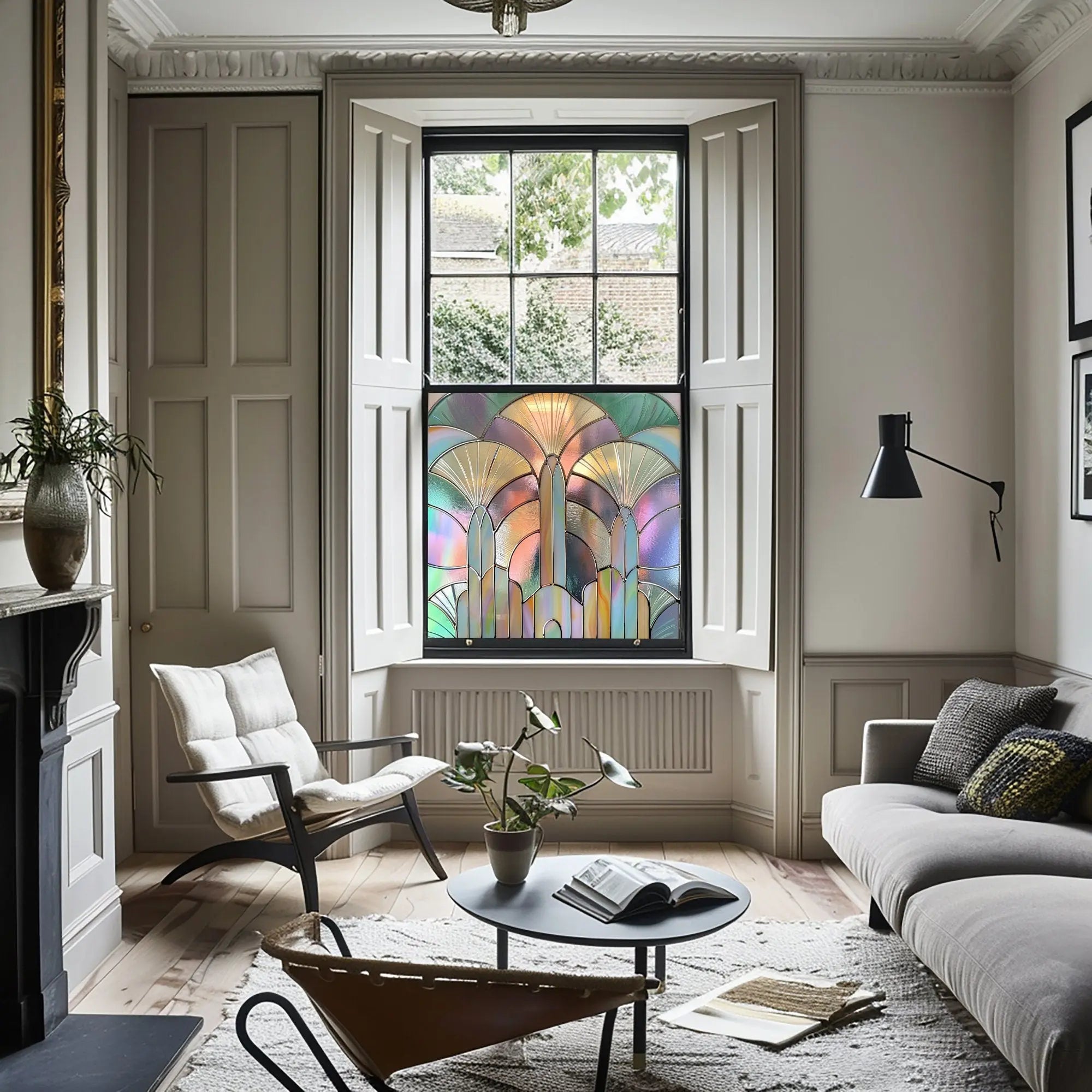 Viggianello Art Deco Window Film, Privacy Window Film Creative Windows