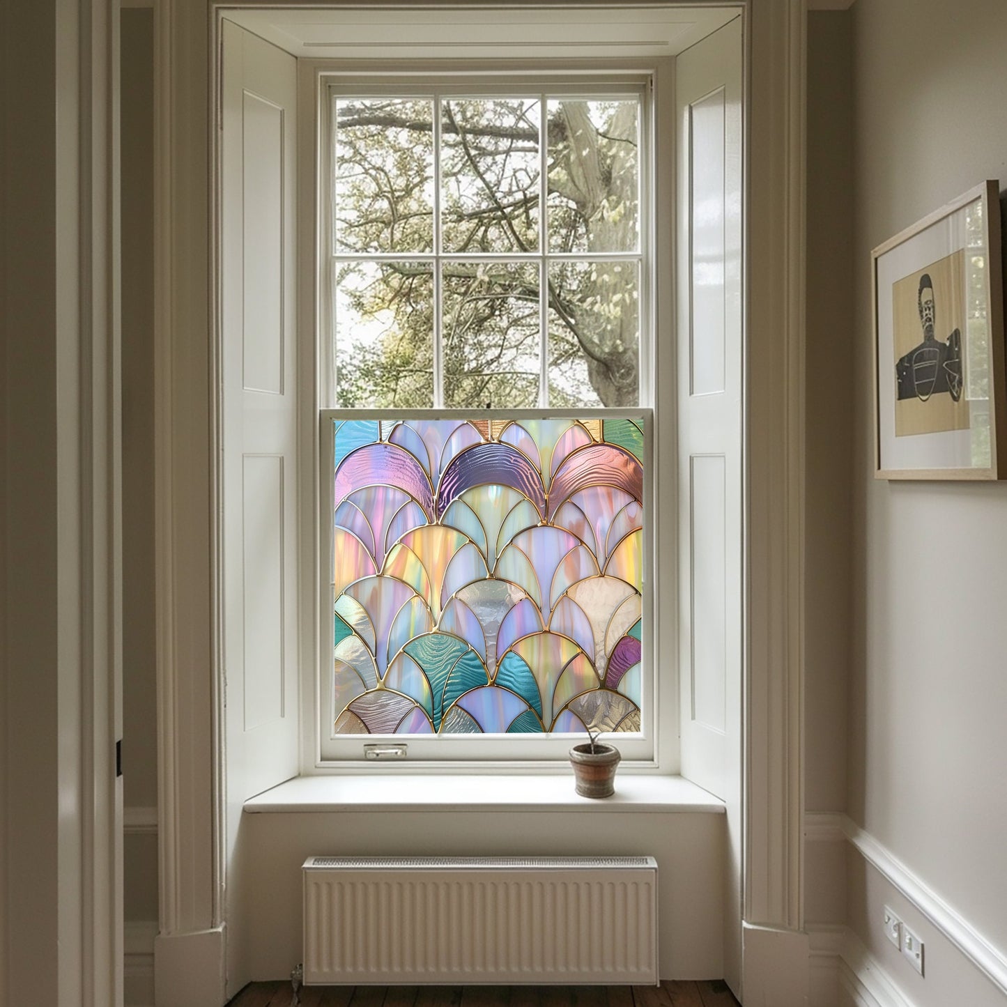 Art Deco Window Film, Privacy Window Film, Window Film, Decorative Window Film, Patterned Window Film, Coloured Window Film, Stained Glass Creative Windows