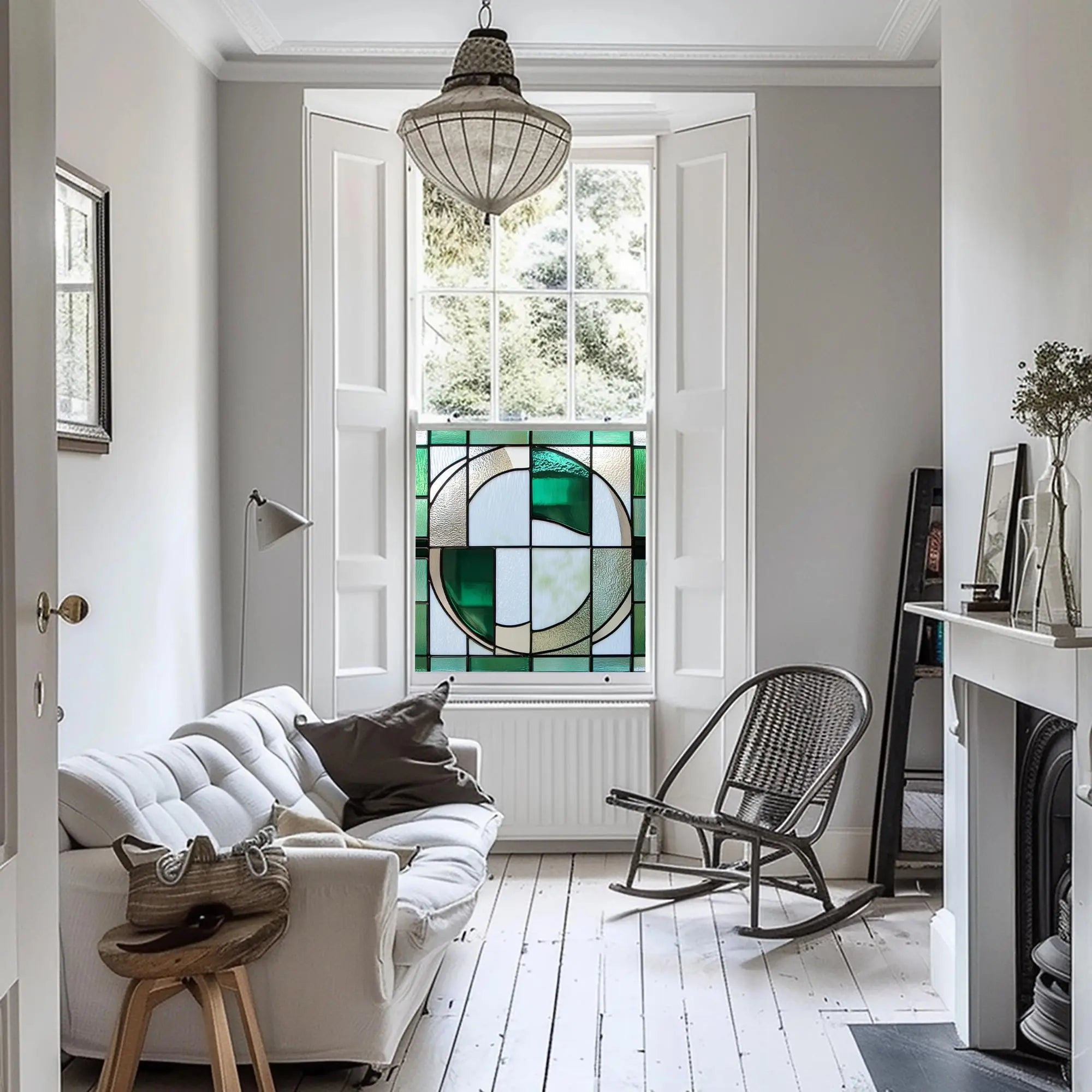 Ivrea Privacy Stained Glass Window Film Creative Windows