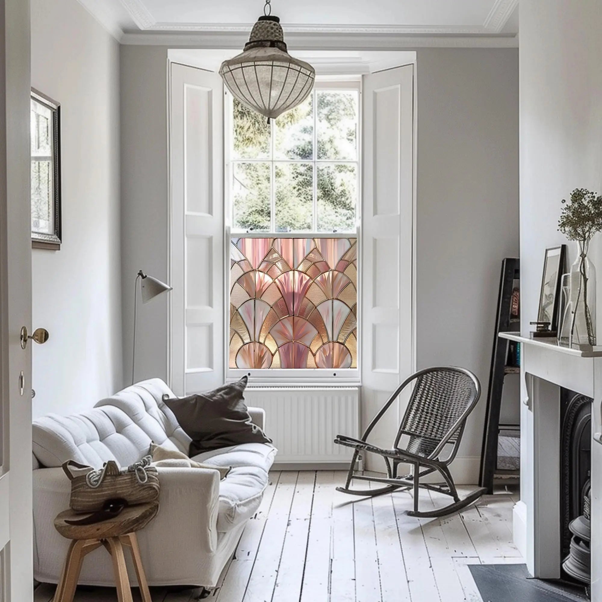 Onifai Stained Glass Privacy Window Film Creative Windows