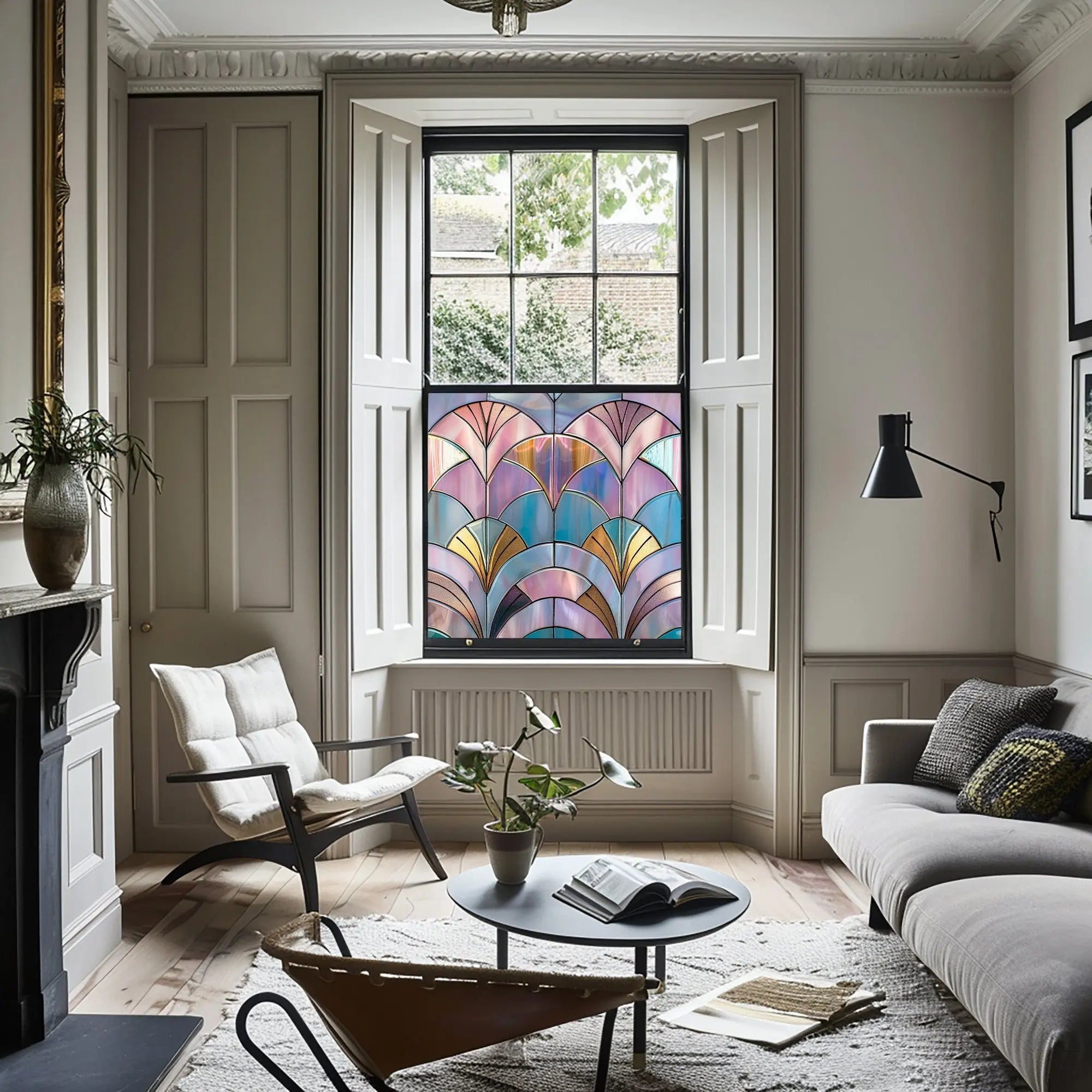 Valdaone Privacy Stained Glass Window Film Creative Windows