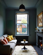 Pastel Abstract Privacy Window Film