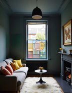 Pastel Geometric Privacy Window Film