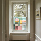 Abstract Pastel Privacy Window Film