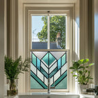 Livraga Blue Decorative Privacy Window Film Creative Windows